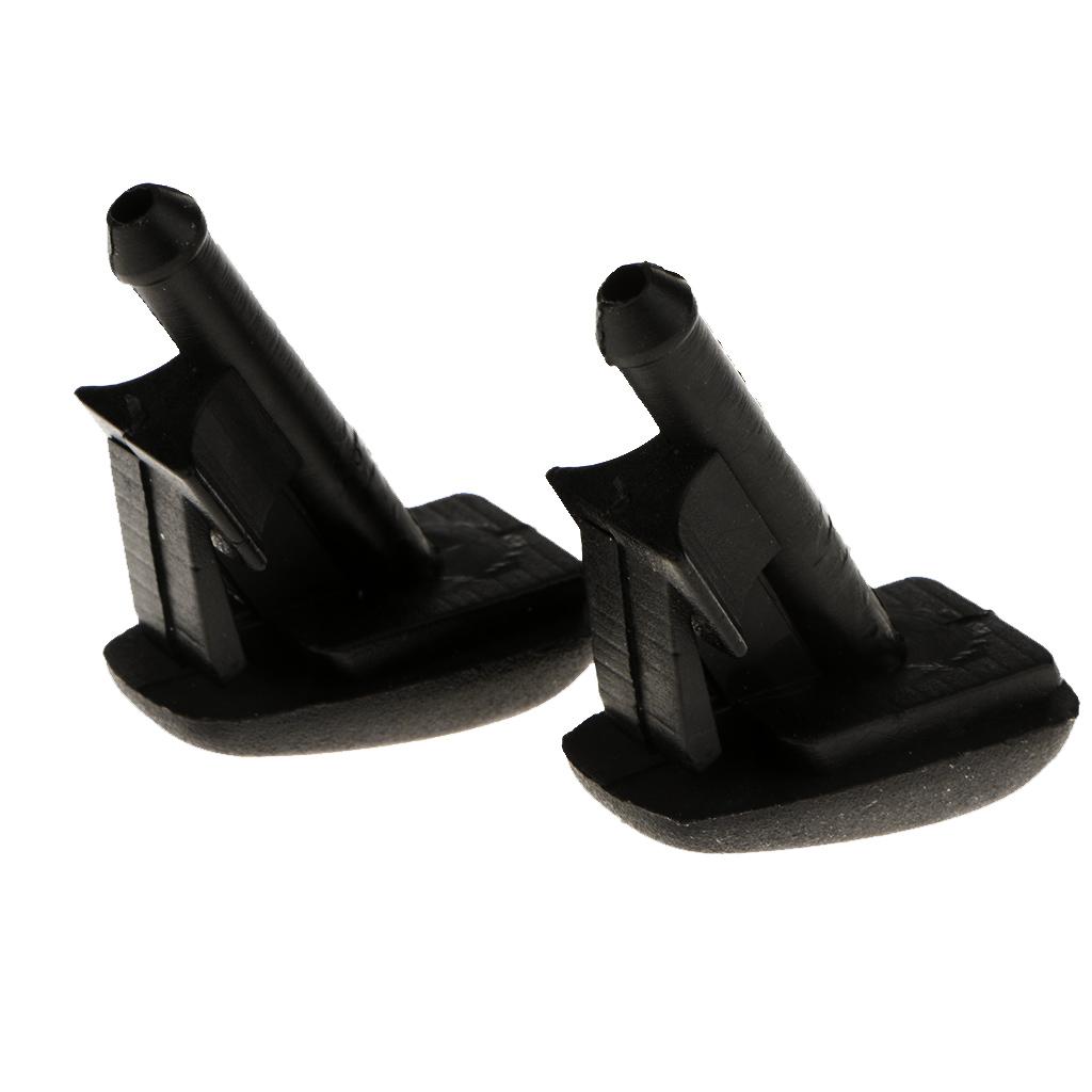 2x Black Windshield Wiper Water Spray Jet Washer Nozzle for BMW E36 Z3 318i