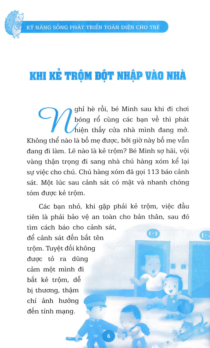 Kỹ Năng Sống Phát Triển Toàn Diện Cho Trẻ - Tự Bảo Vệ Mình (Sbooks)