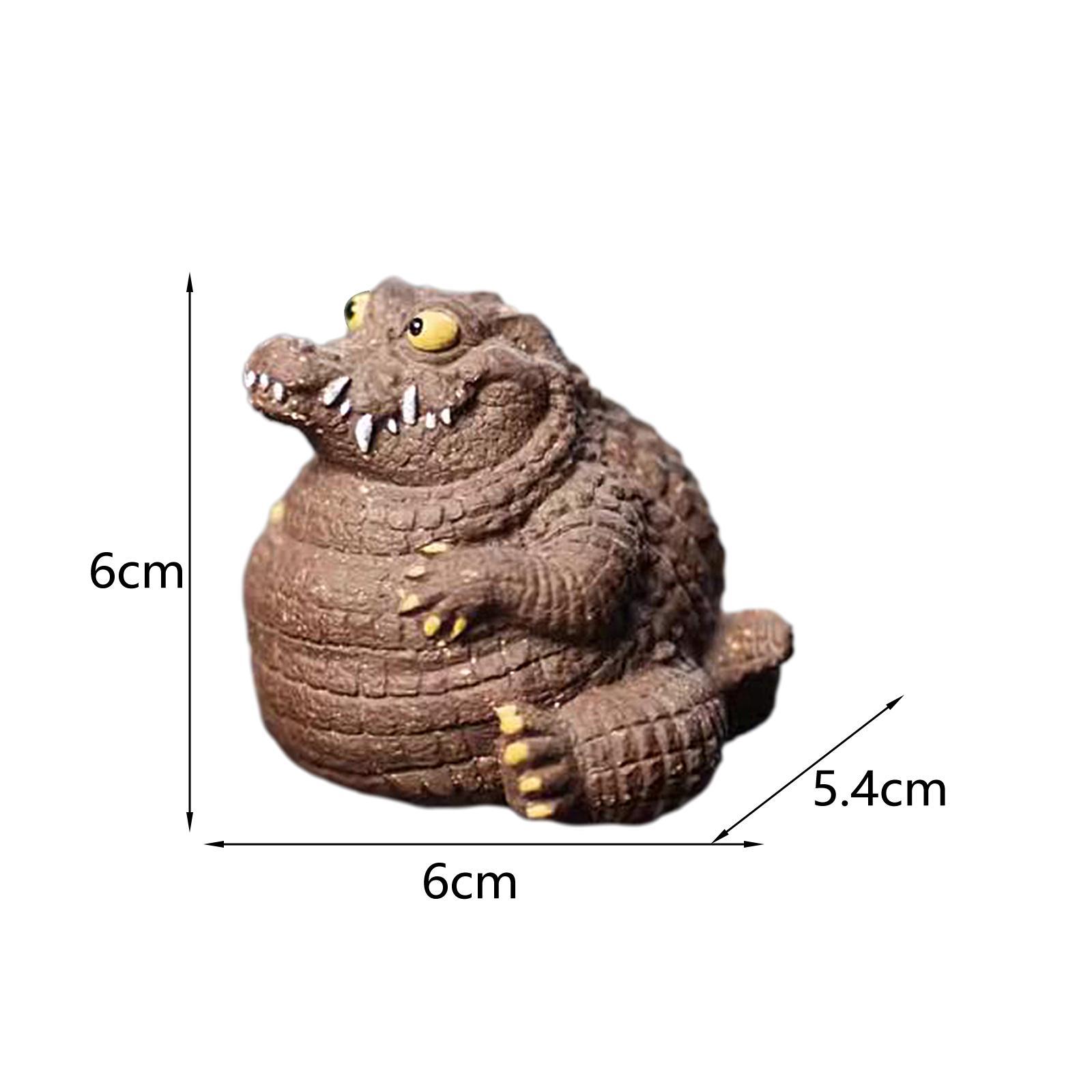 Crocodile Statue Tea Pet Ornament for Cabinet Tea Decoration Tea Accessories