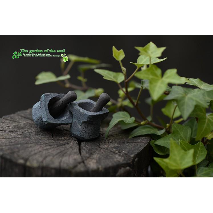 KHO-HN * Mô hình cối đá để trang trí bonsai, vườn Nhật, tiểu cảnh, nhà búp bê DIY(SMD-71)