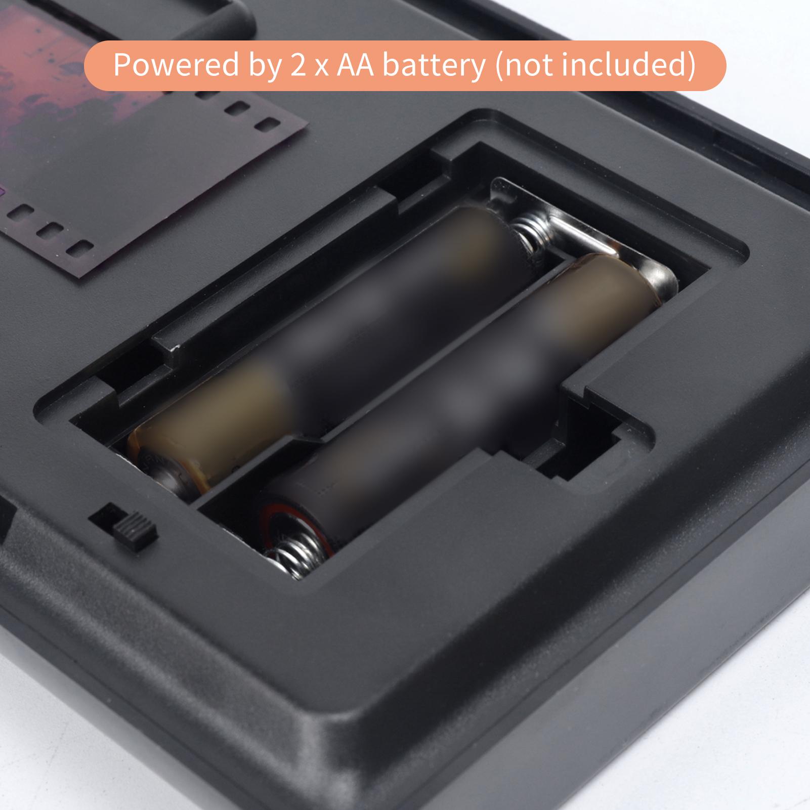 TON169 Mobile Film and Slide Scanner for 35 Negatives and Slides with LED Backlight Free APP Foldable Novelty Scanner