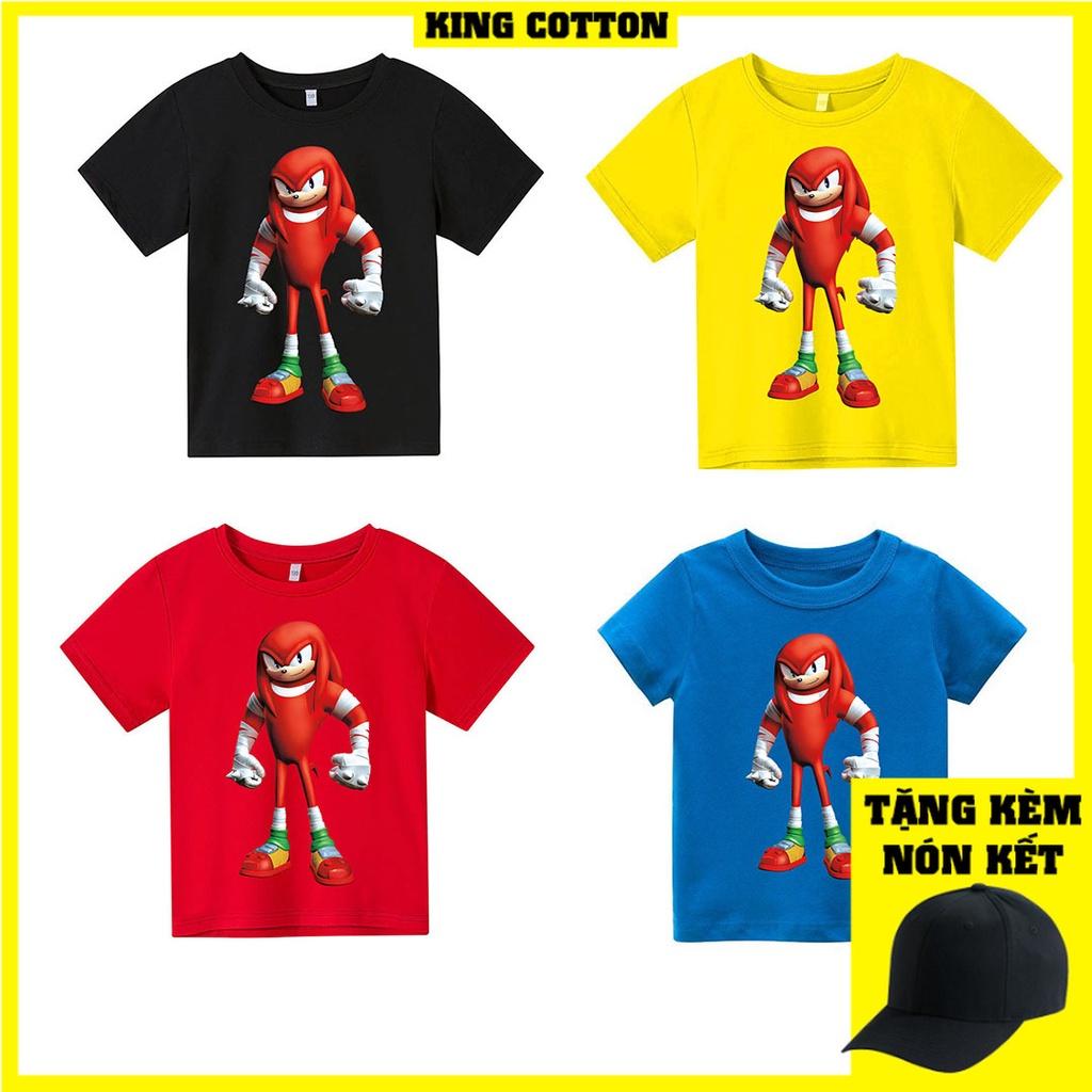 Áo thun trẻ em Sonic đỏ 2 Có size người lớn, King Cotton