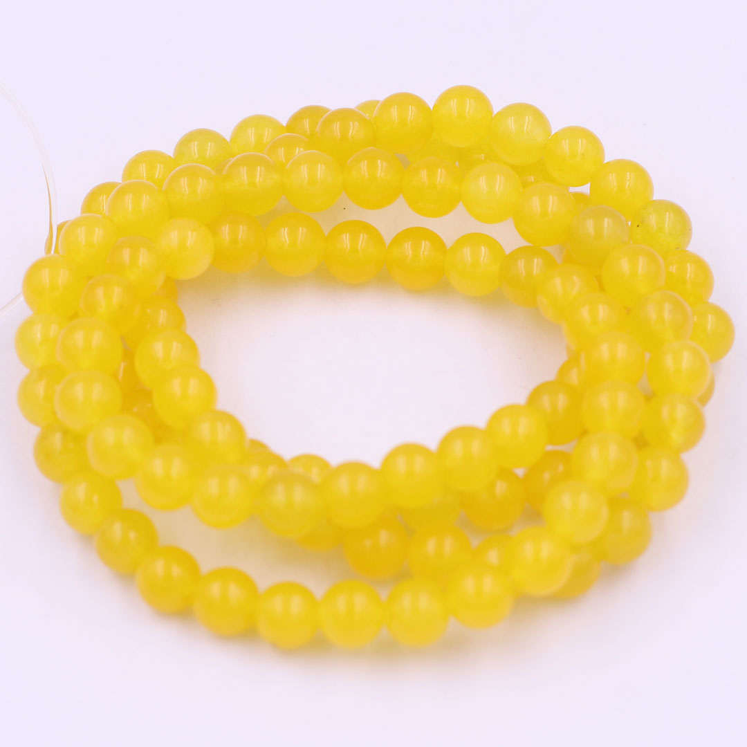 Chuỗi Tay Tràng Hạt Phong Thủy 108 Hạt 6 Ly, 8 Ly, 10 Ly Đá Thạch Anh Vàng - Tràng Chuỗi Niệm Phật - An Yên - Thịnh Vượng - May Mắn - Tài Lộc - Bình An