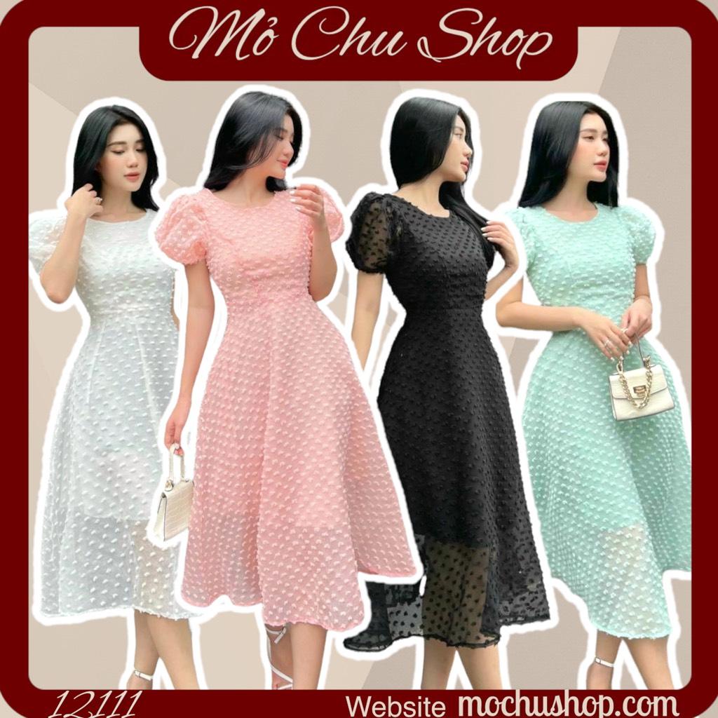 ĐẦM XÒE TAY BỒNG VOAN BI NỔI 12111