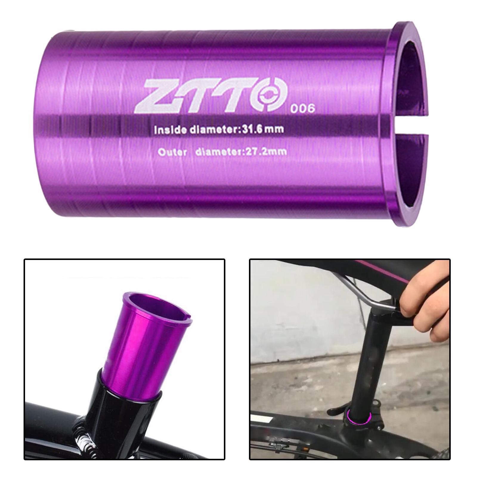 2x Seatpost Shim Seat Post Tube Sleeve Adapter 25.4mm 27.2mm 28.6mm 30.4mm 30.8mm 31.6mm 33.9mm 34.9mm for Mountain Bike,Road Bike,,BMX, Gear