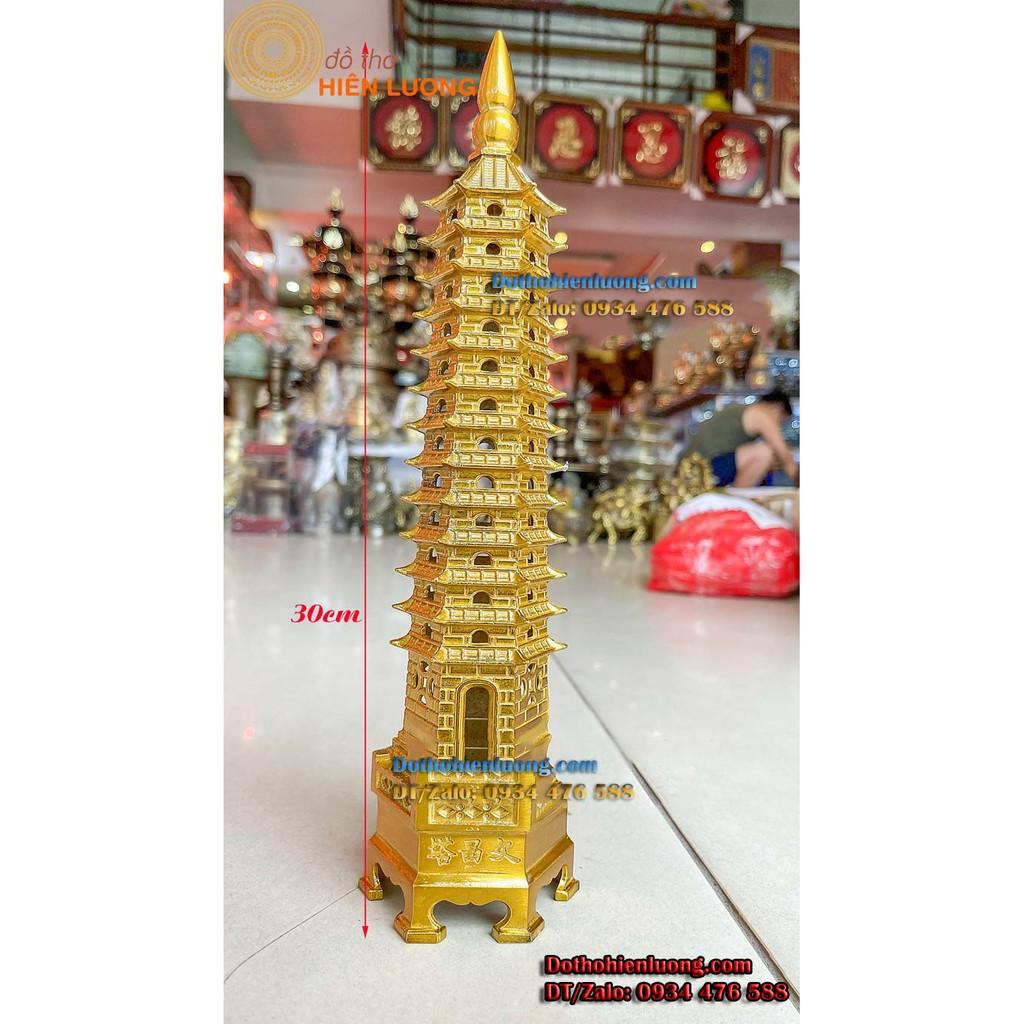 Tháp Văn Xương 13 Tầng Bằng Đồng Phong Thủy Cao 30cm