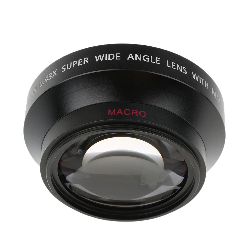 62mm 0.43x Wide Angle + Macro Conversion Lens For Canon SLR Camera DV