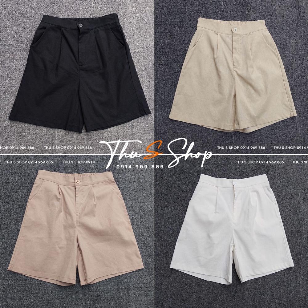 Quần Short nữ Ống Rộng cạp thun sau thời trang năng động