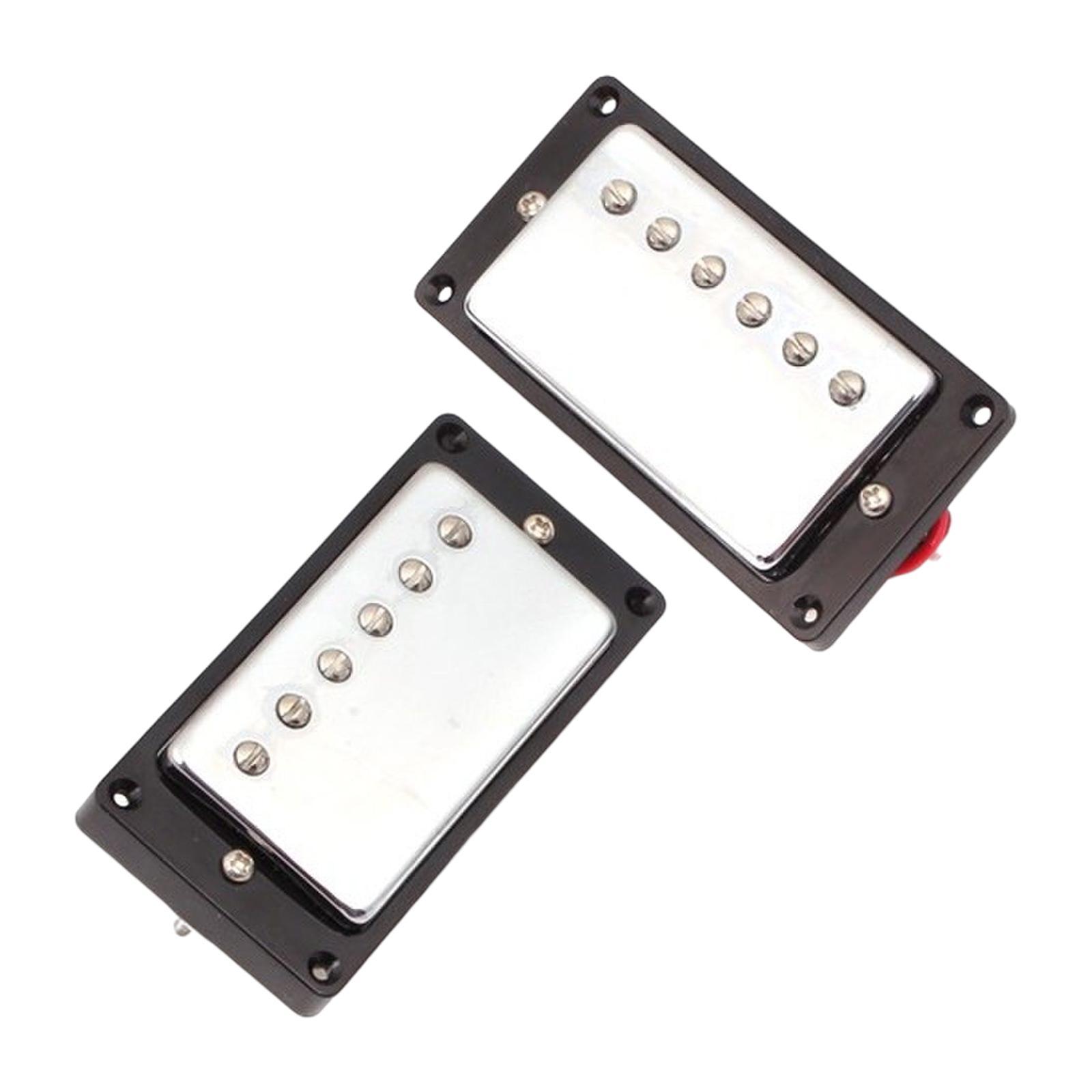 2 Pieces Double Coil Pickups Set for Electric Guitar Accessory Replacement