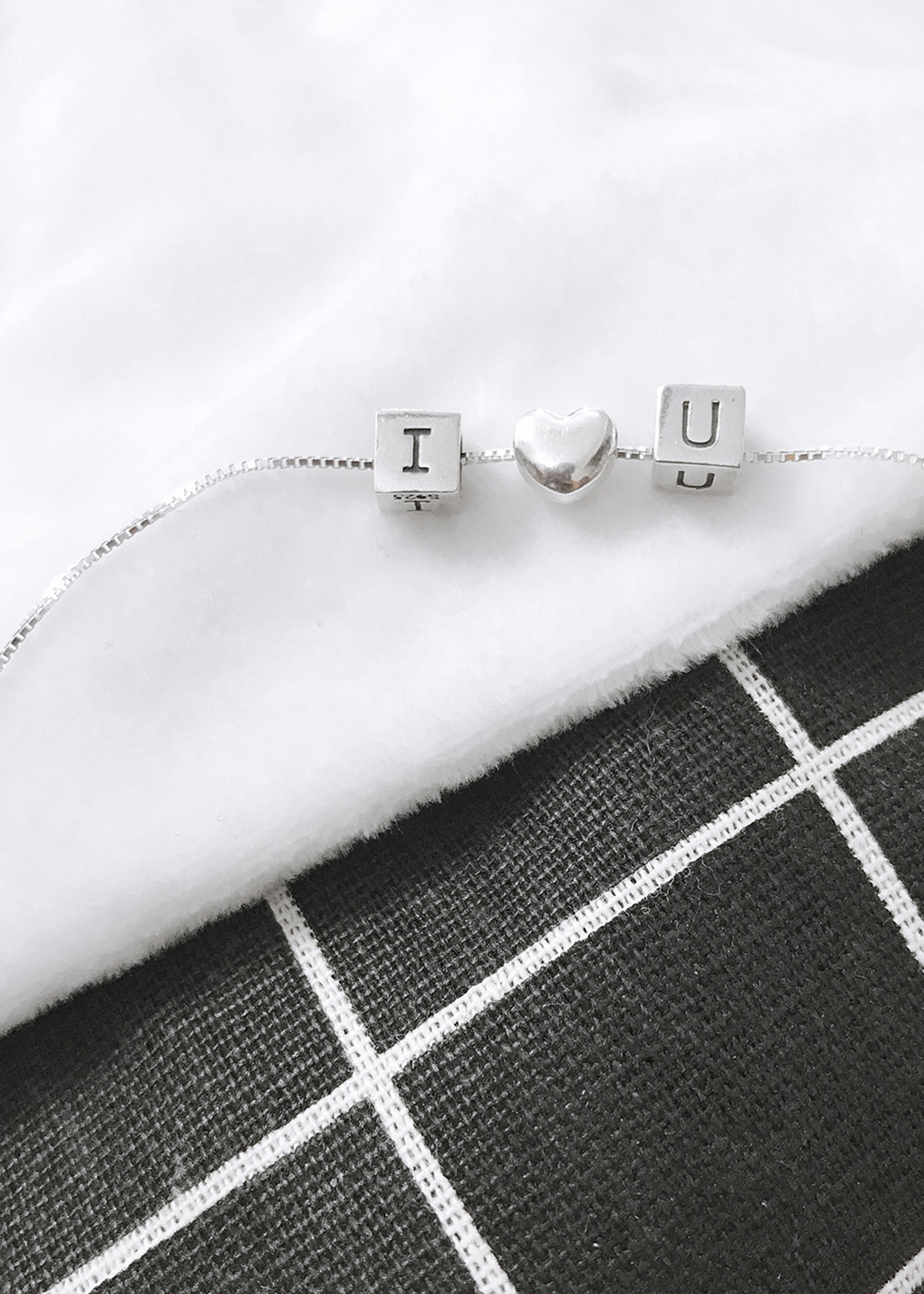 Lắc bạc I LOVE U -  Ngọc Quý Gemstones