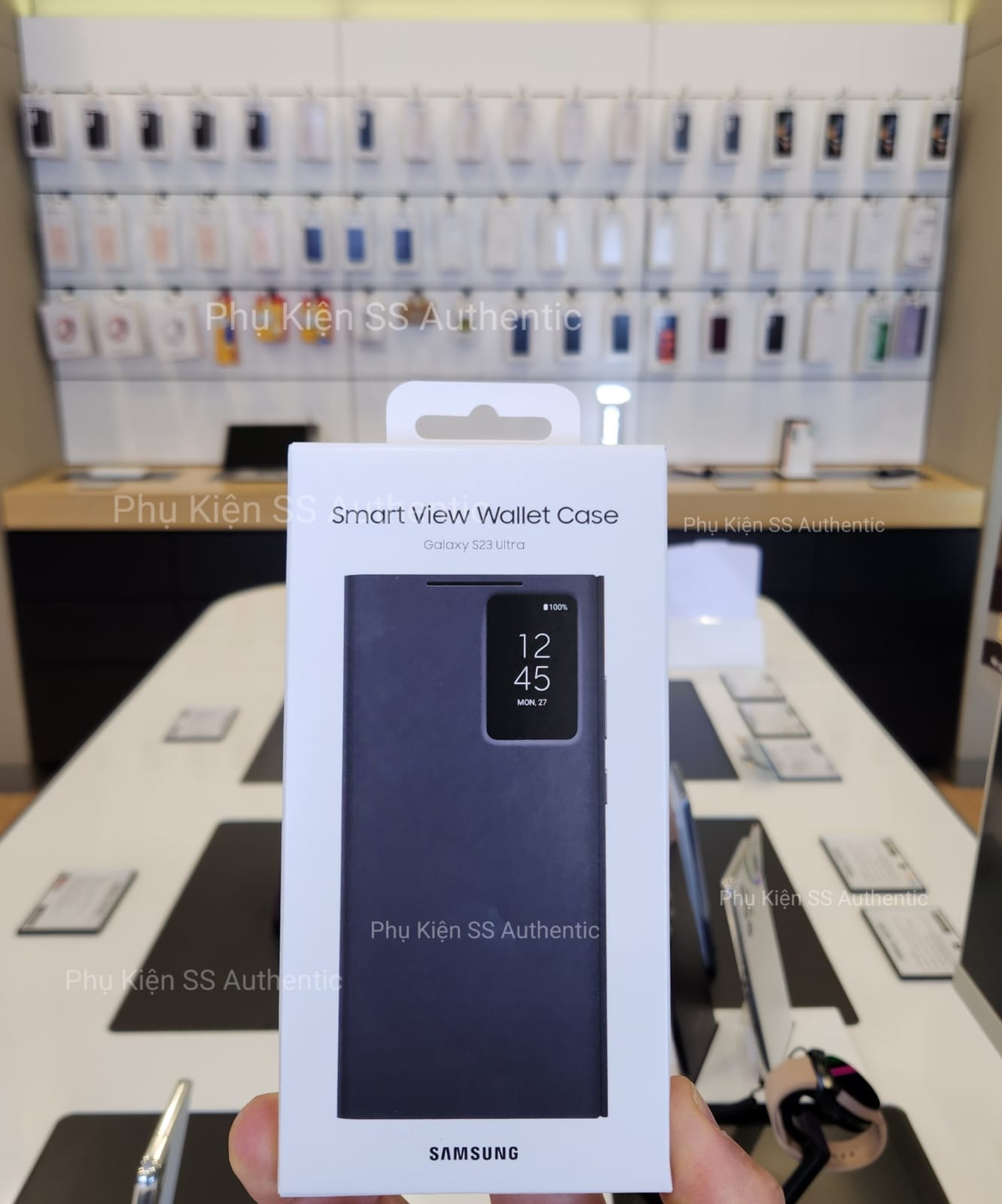 Bao da Samssung Smartview S23 Ultra - màu Đen - Hàng chính hãng