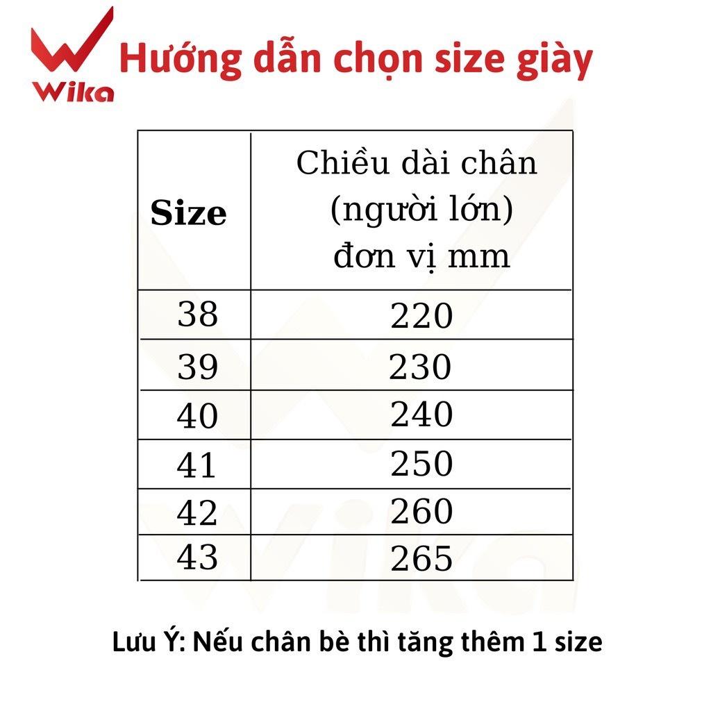 Giày đá bóng 3 sọc Wika đã KHÂU Full ĐẾ,giày đá banh sân cỏ nhân tạo, hàng chính hãng wika , đã khâu full đế