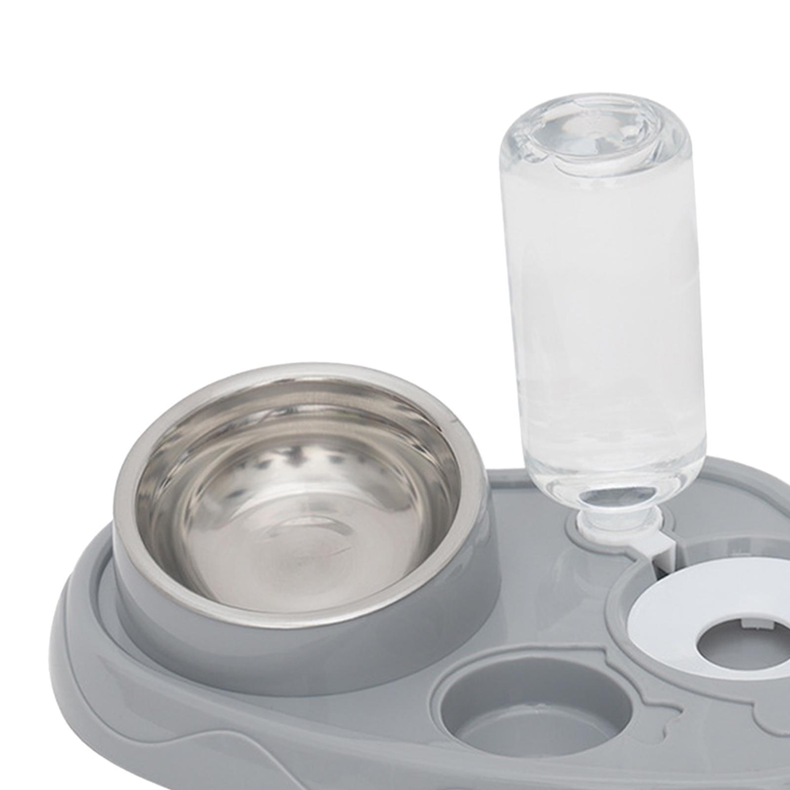 3 in 1 Cat Bowl Set Pet Feeder Durable with Automatic Water Dispenser Pet Feeding Bowls Dishes for Pets Accessories Feeding