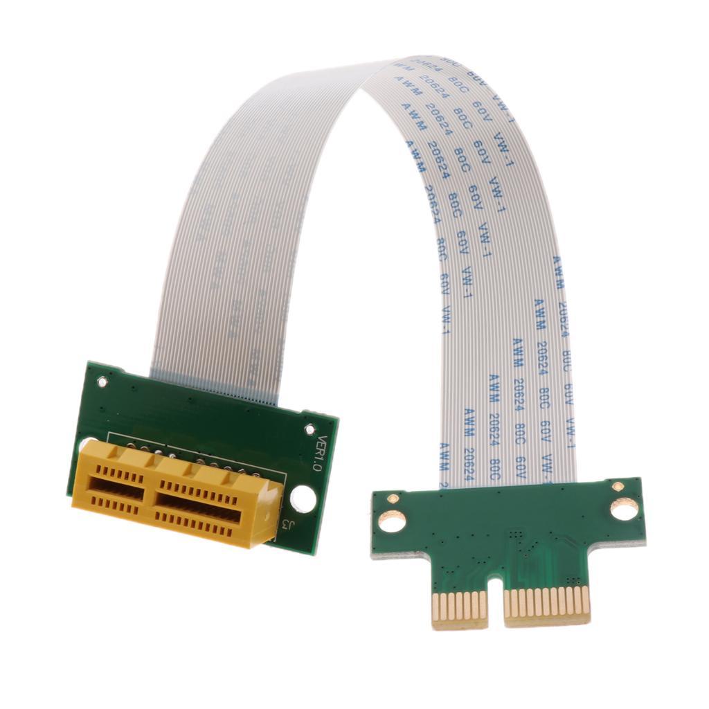 2-5pack PCI-E PCI Express 1X Adapter Flexible Printed Circuit Extension Cable