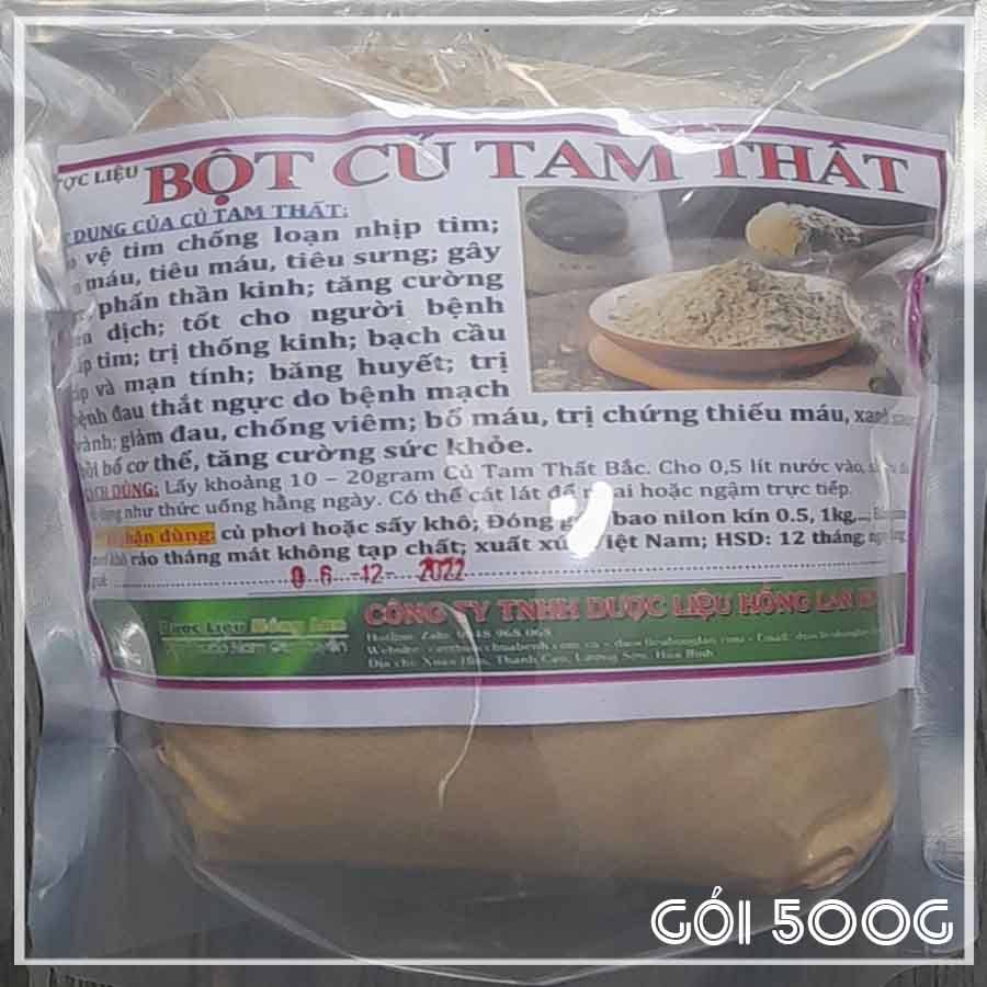 500g Bột Củ Tam Thất Bắc sấy lạnh loại 1