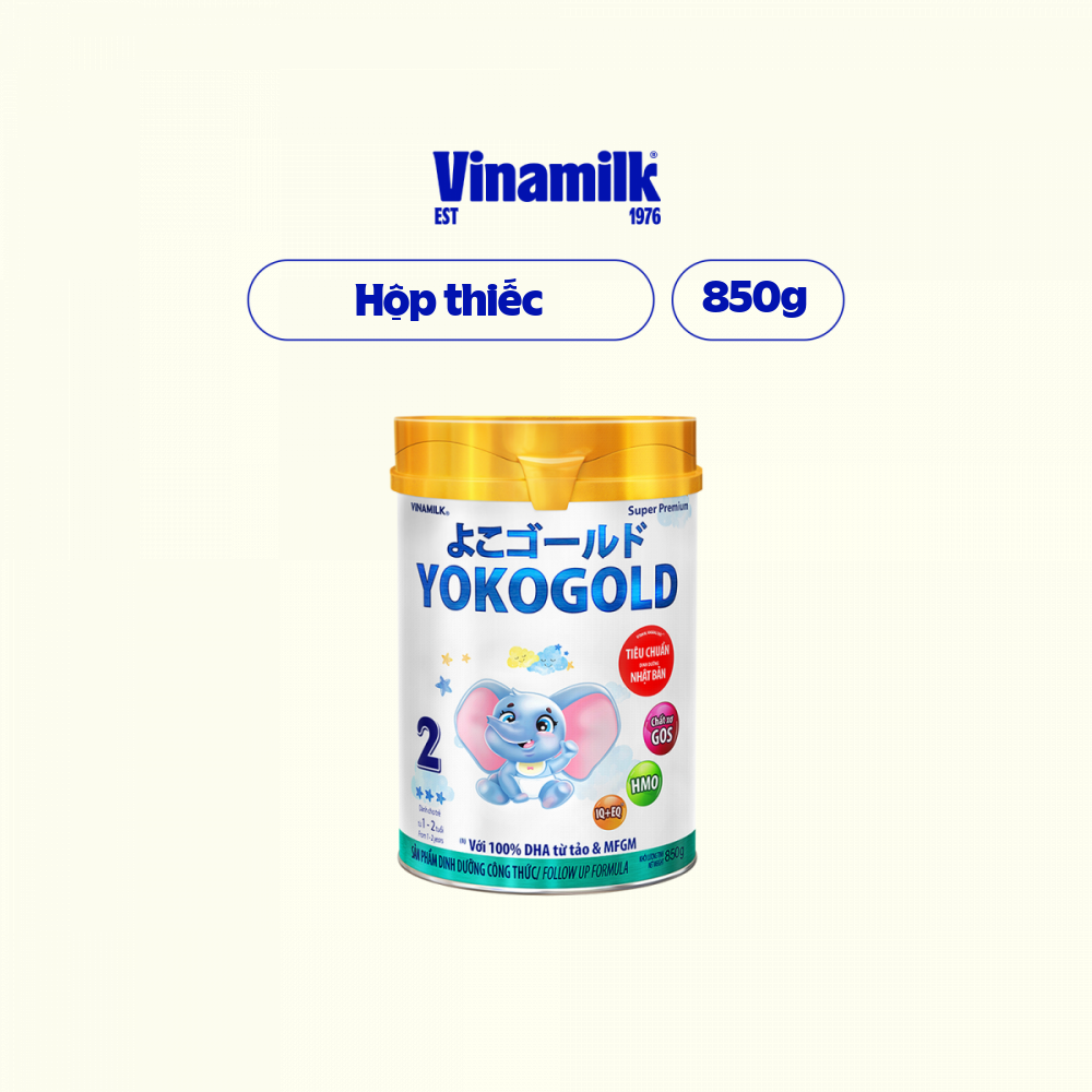 Sữa bột Vinamilk YokoGold 2 - Hộp thiếc 850g