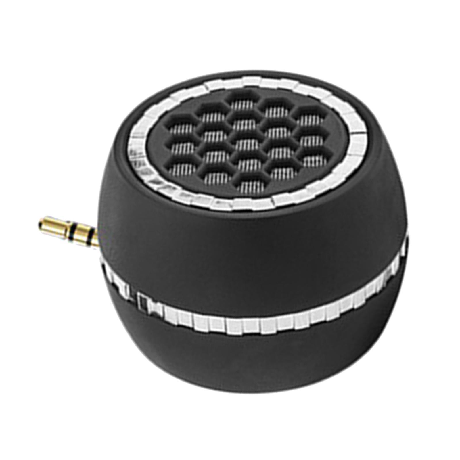 Wireless Mini Speaker with 3.5mm AUX Audio Jack for Mobile Phone Computer Black