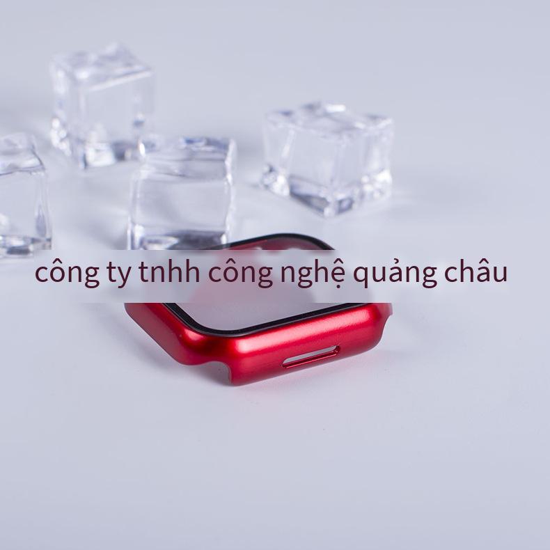 Giá ưu đãi nhất phù hợp với vỏ bảo vệ Apple Watch 7 watch7 PC vỏ cứng phim cường lực mờ màu gốc máy vỏ phim tích hợp vỏ