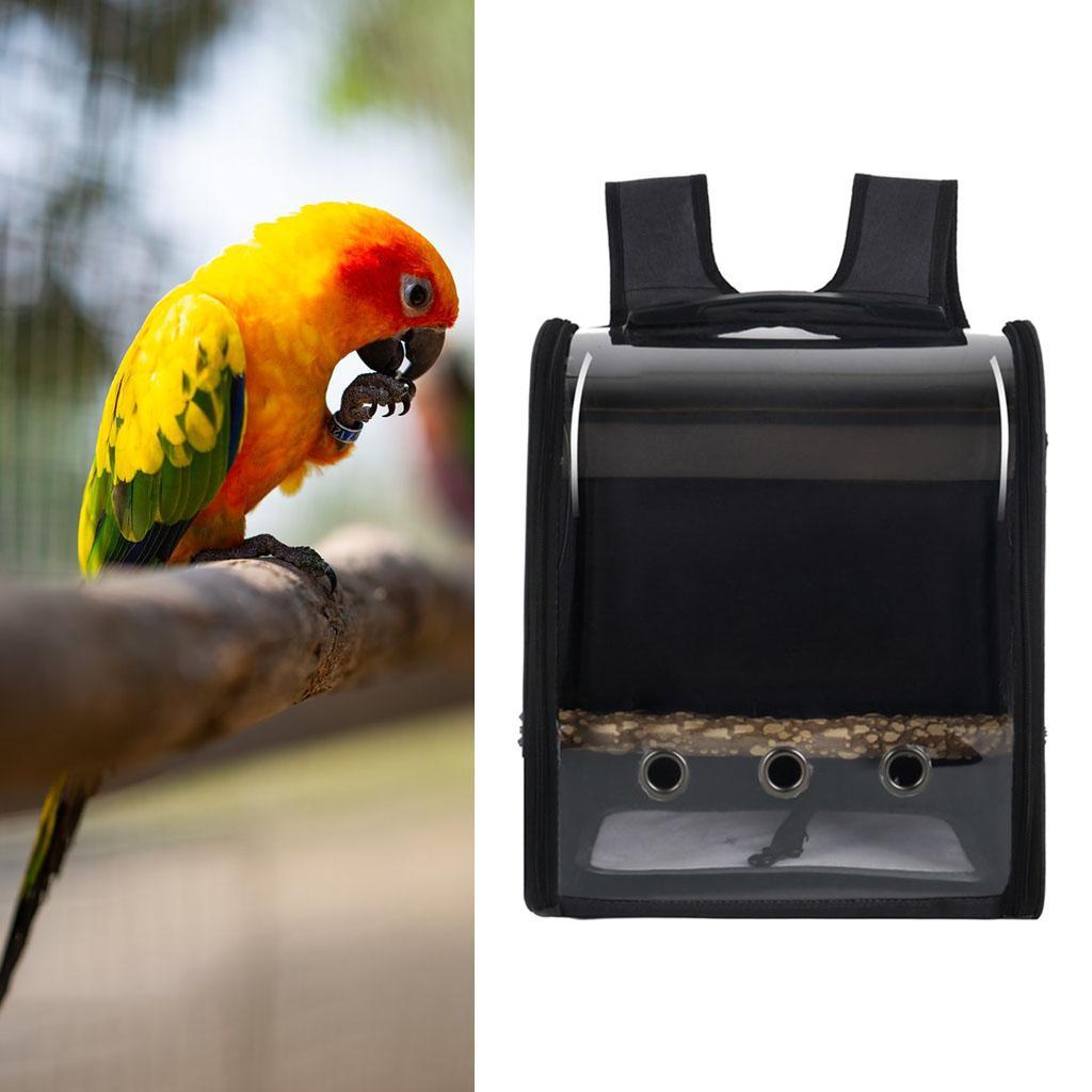 Birds Carrier Cage Shoulder Bag Pet Parrot Travel Breathable Backpack