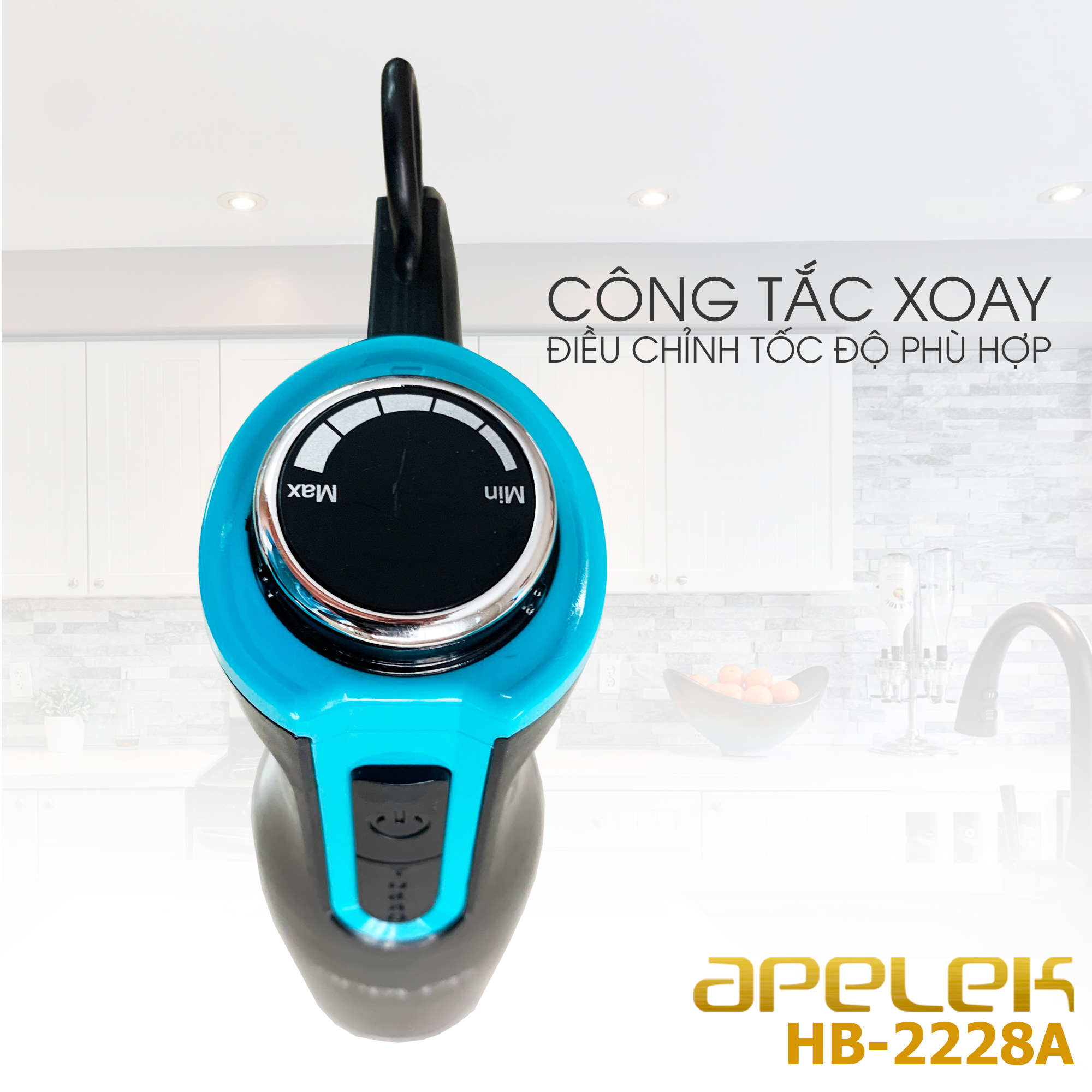 Máy xay cầm tay đa năng APELEK HB-2228A_Hàng Chính Hãng