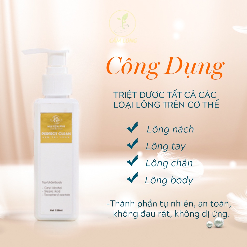 PERFECT CLEAN SERUM Kem Tẩy Lông Huyền Phi Triệt Tận Gốc Lông Tay Chân Bụng Bikini