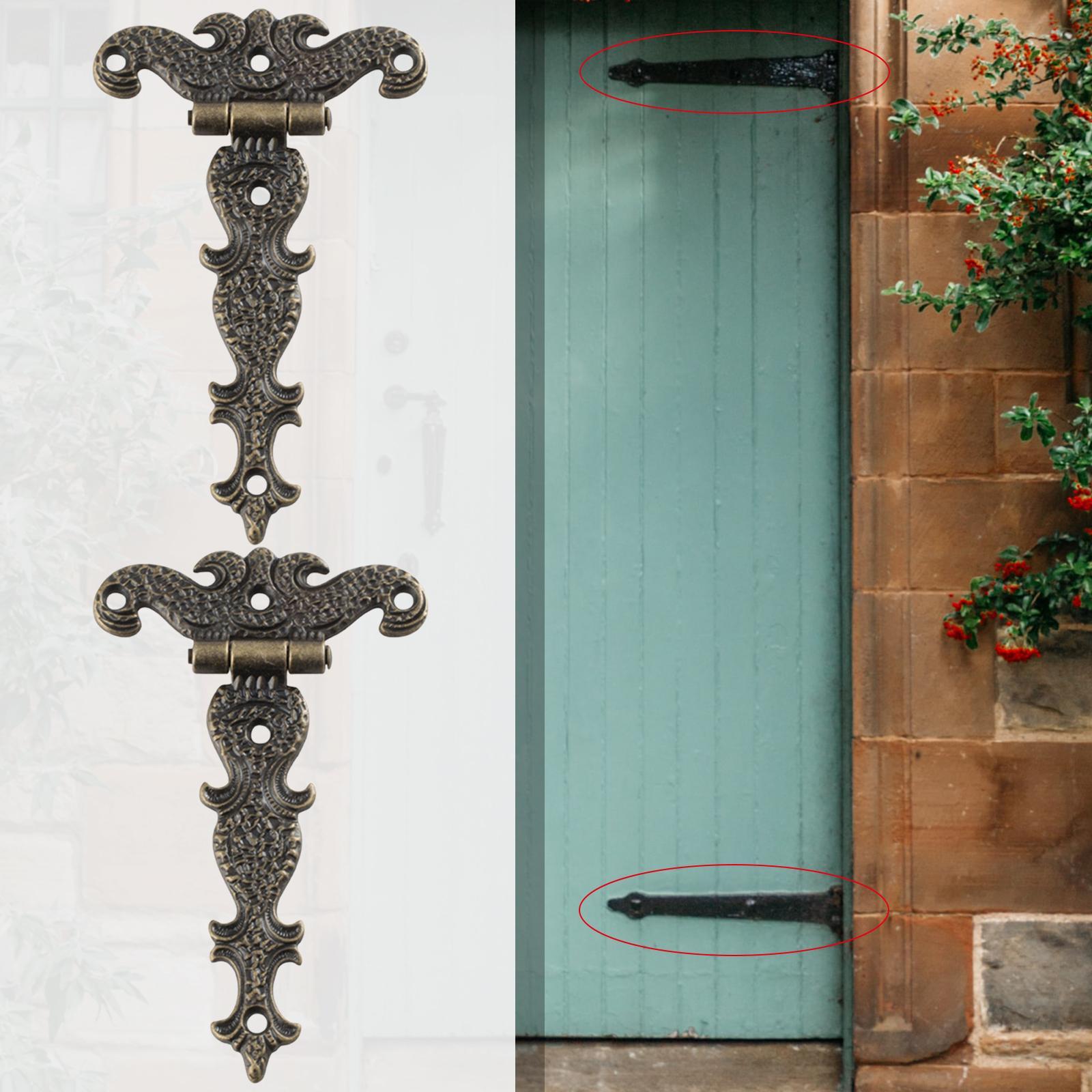 2 Pieces Vintage Style Door Hinges  for Home Office Hotel