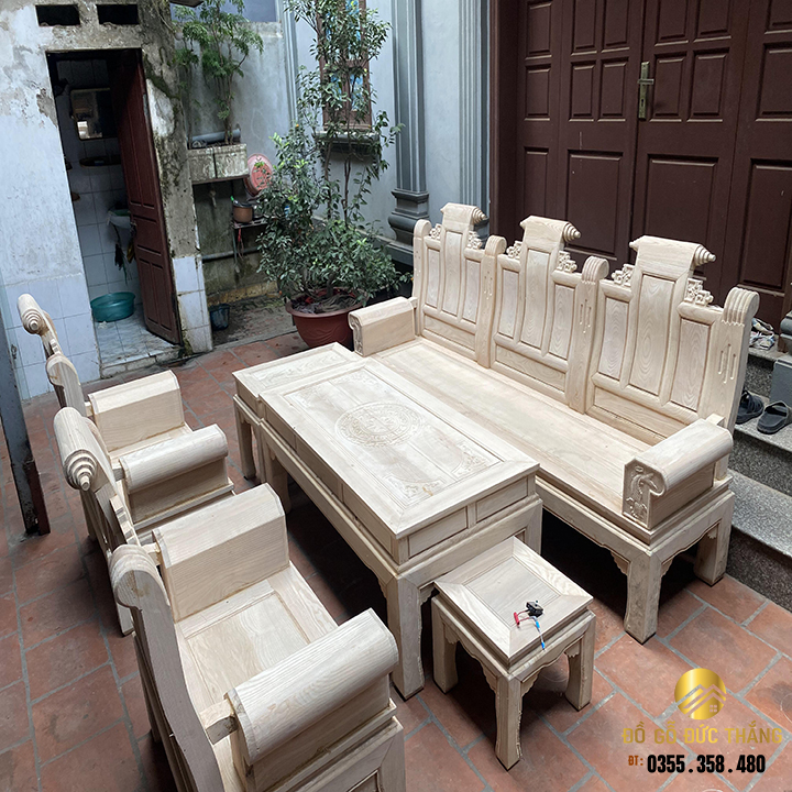 Bàn ghế âu á chương cuốn thư gỗ sồi giá rẻ đep