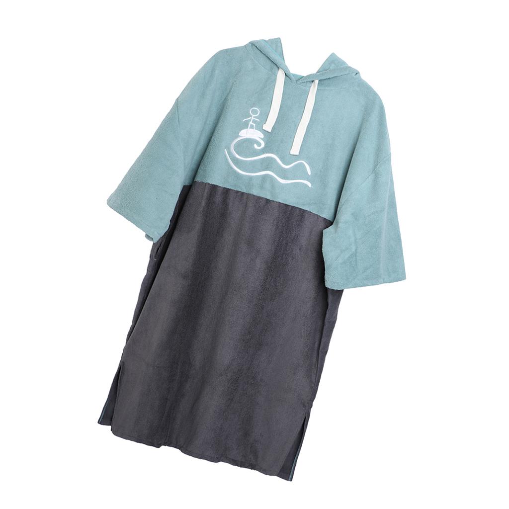 Aternee Bãi Biển Áo Choàng Poncho Có Mũ Khăn cho Nam Chống Nắng Nữ CHỐNG TIA UV Bơi Quần Áo