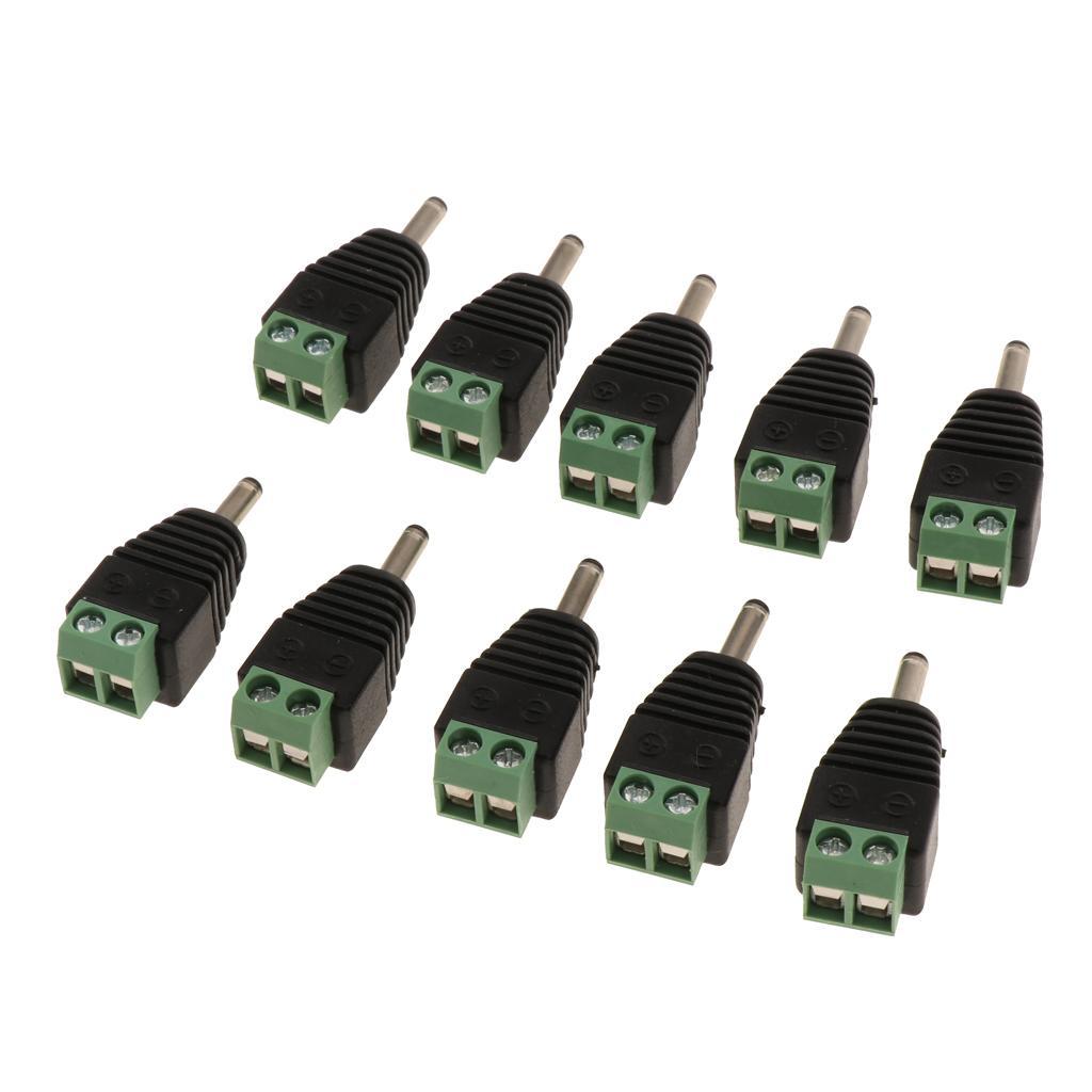 10 Pieces Connector 3.. Cable Socket Adapter Plug for LED