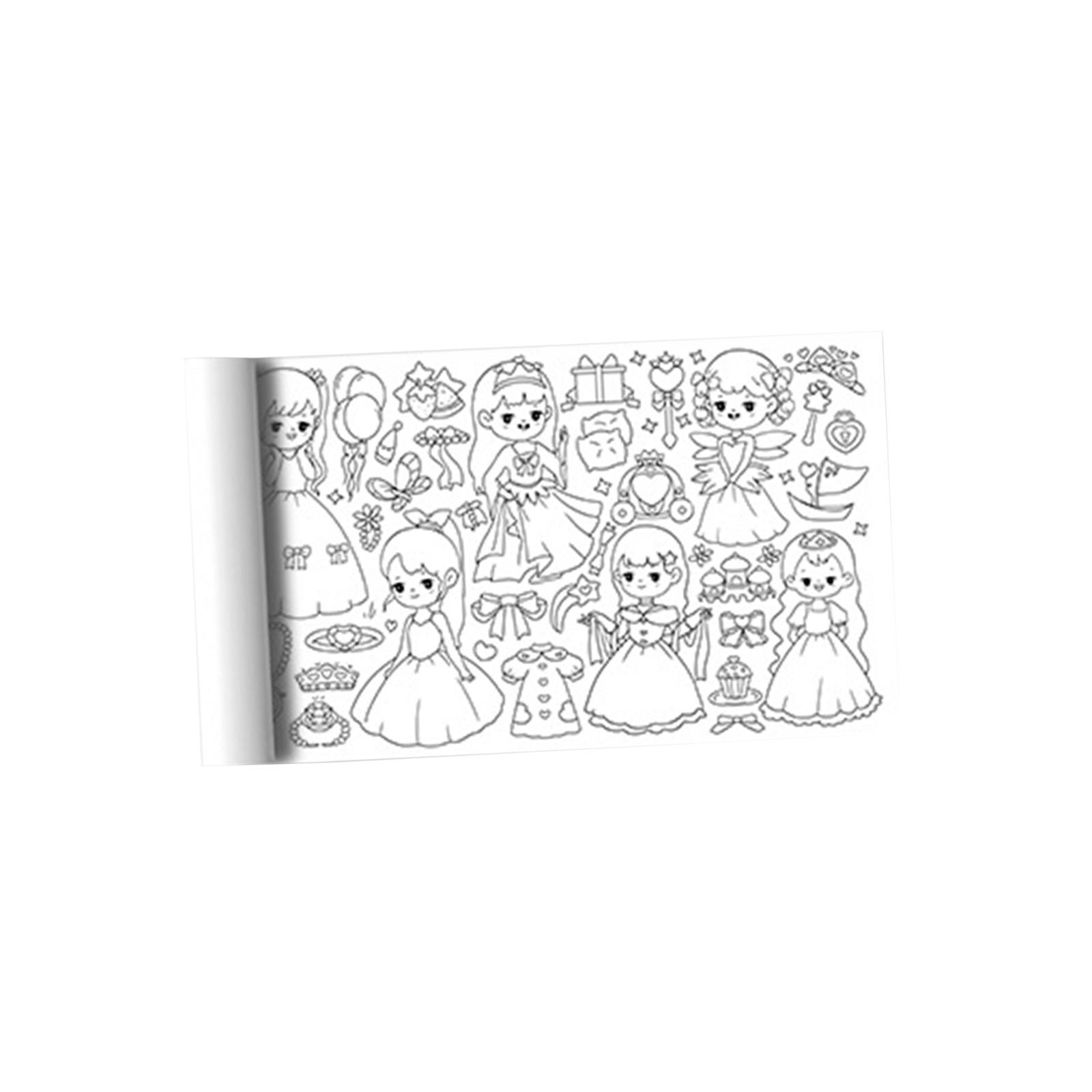 Large Coloring Paper Roll with Tear Off Line Colorable Dinosaur Transport