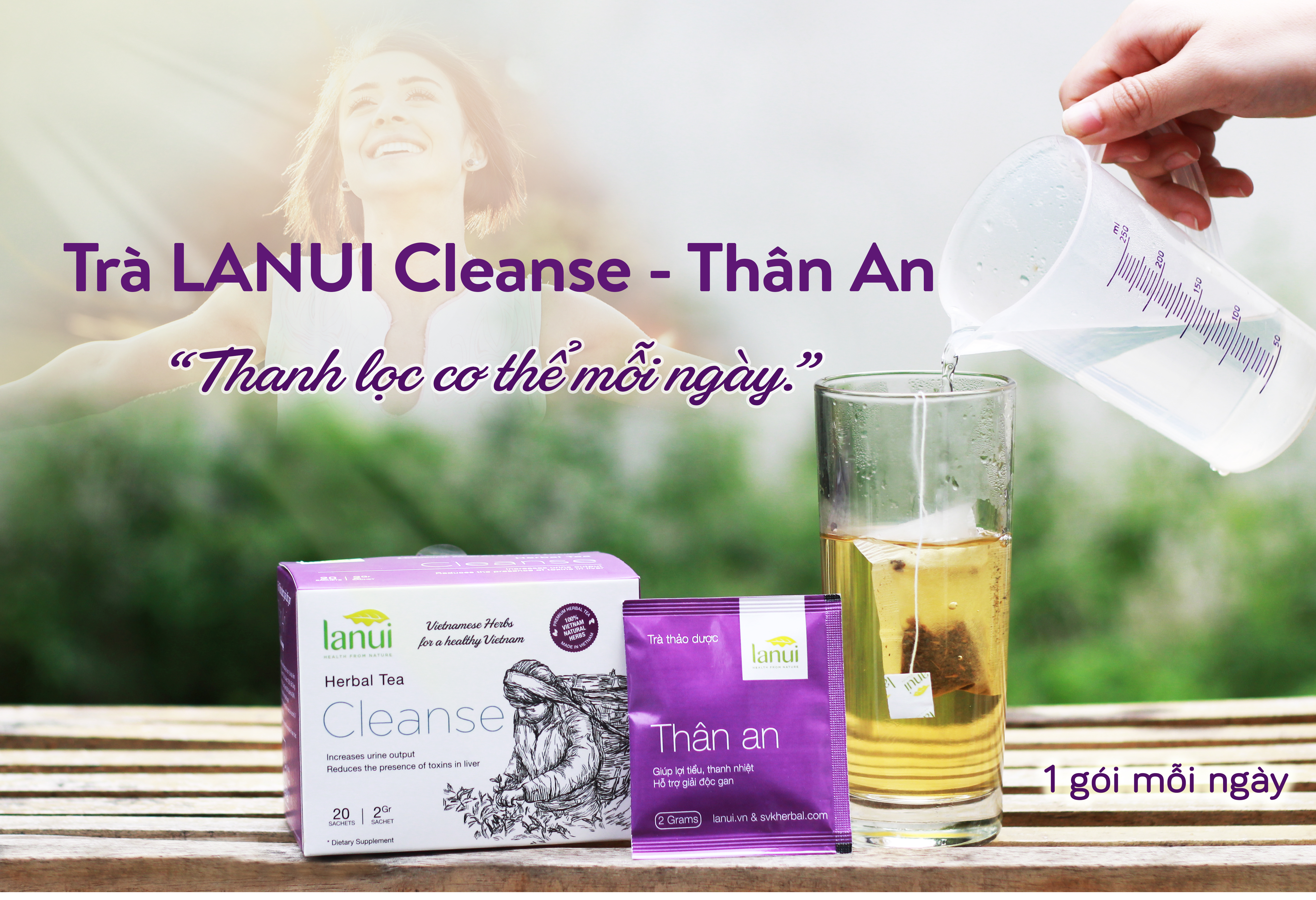 Trà thảo dược LANUI Thân An CLEANSE TEA