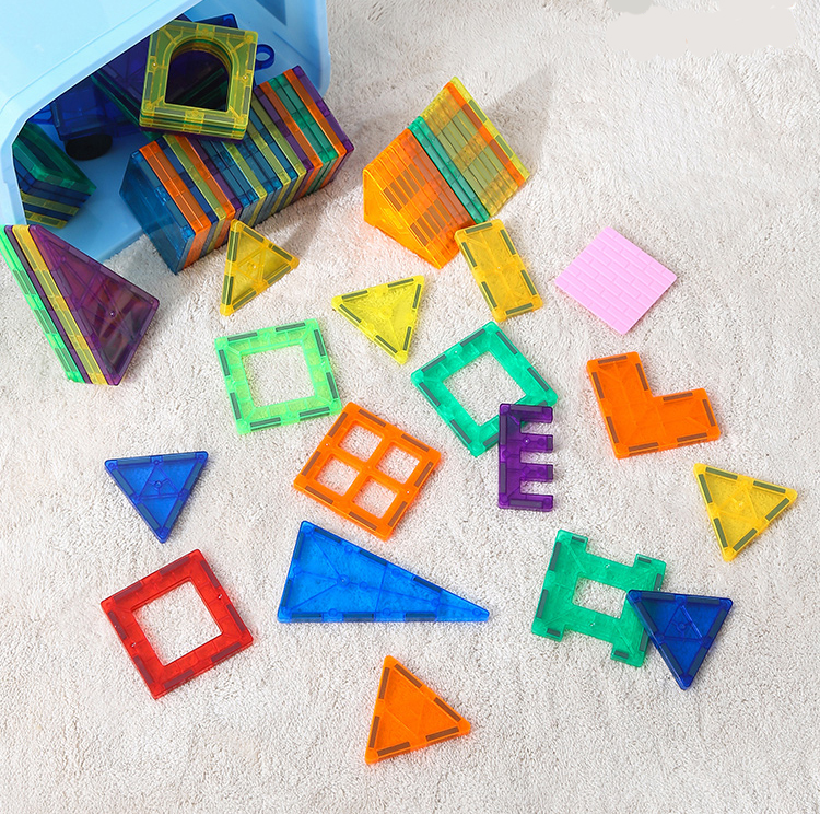 Đồ chơi ghép hình, lắp ráp, Magnetic building tiles,120 chi tiết