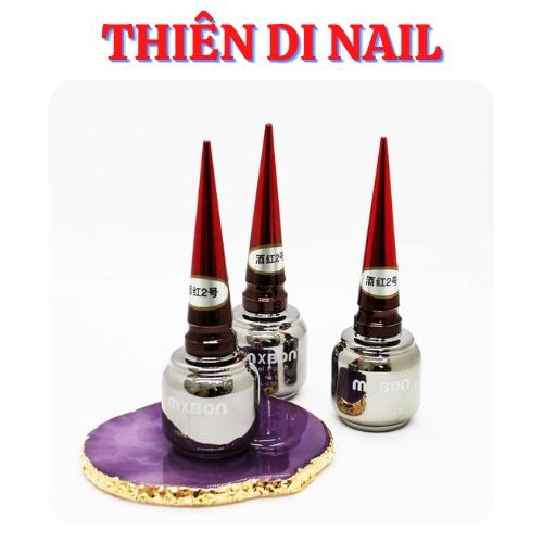 Sơn gel Mxbon màu đỏ đô Thiên Di Nail