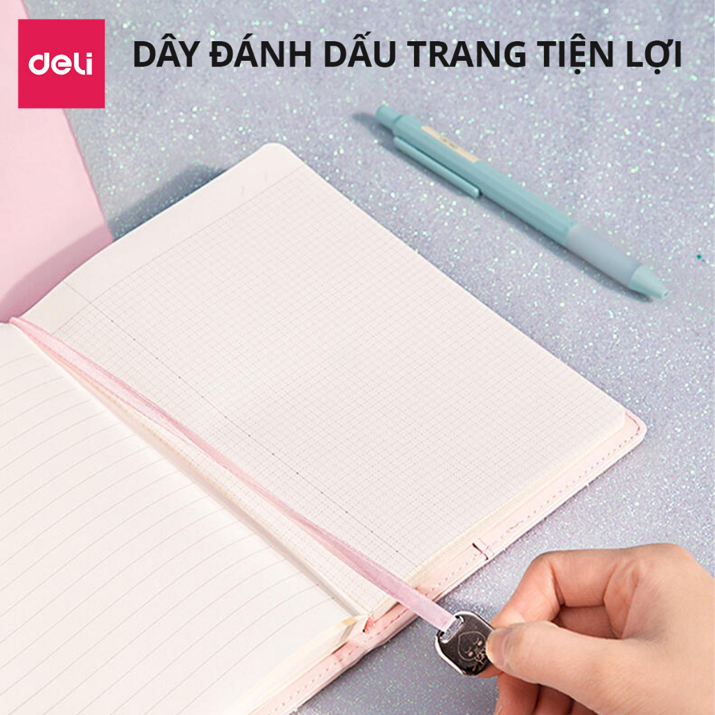 Sổ Tay Ghi Chép Bìa Da Pu Cao Cấp Deli X Kakao Friends 112 Trang -Khổ 140X193Mm-22252