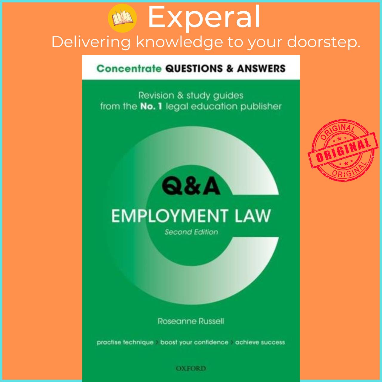 Sách - Concentrate Questions and Answers Employment Law - Law Q&A Revision a by Roseanne Russell (UK edition, paperback)