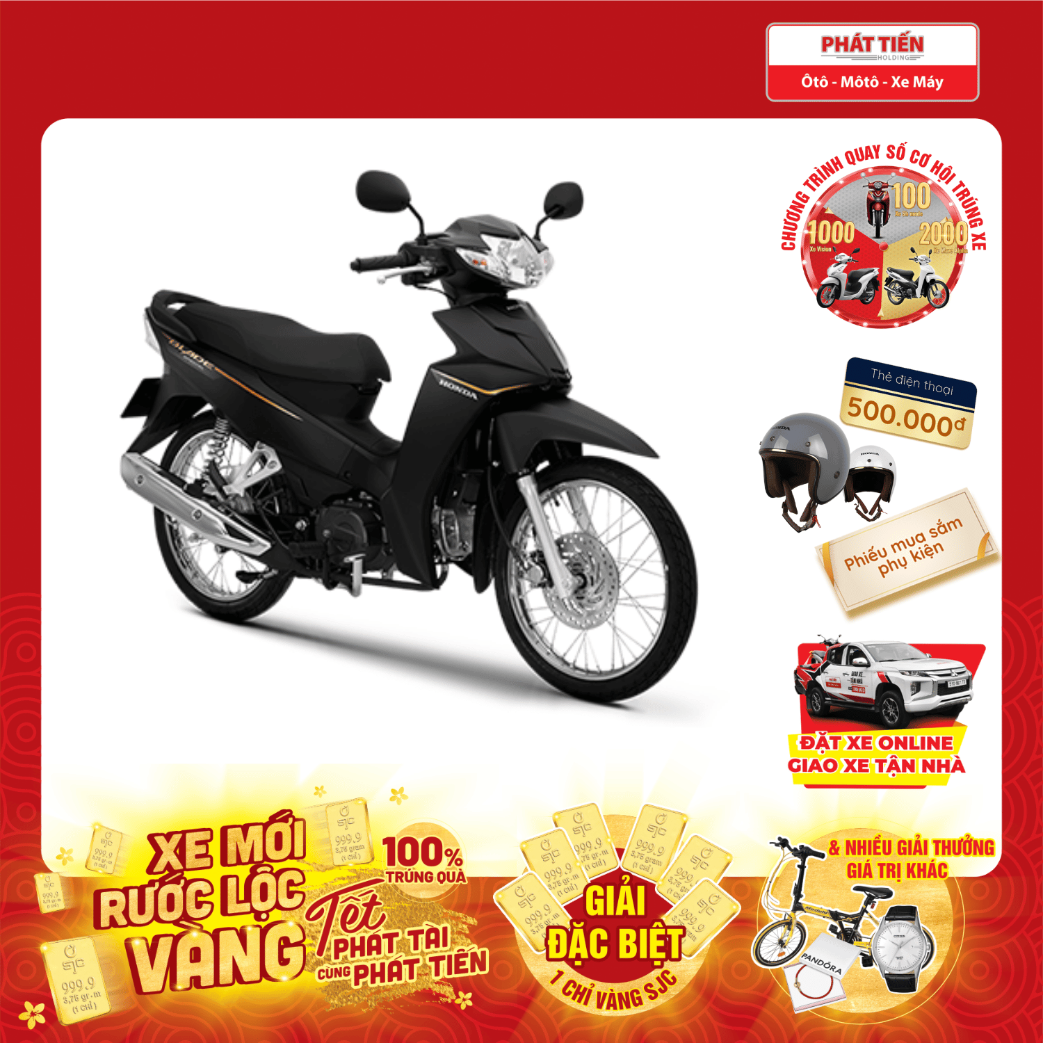 Xe Máy Honda Blade 2023 - Phiên Bản Đặc Biệt - Đen Đặc Biệt