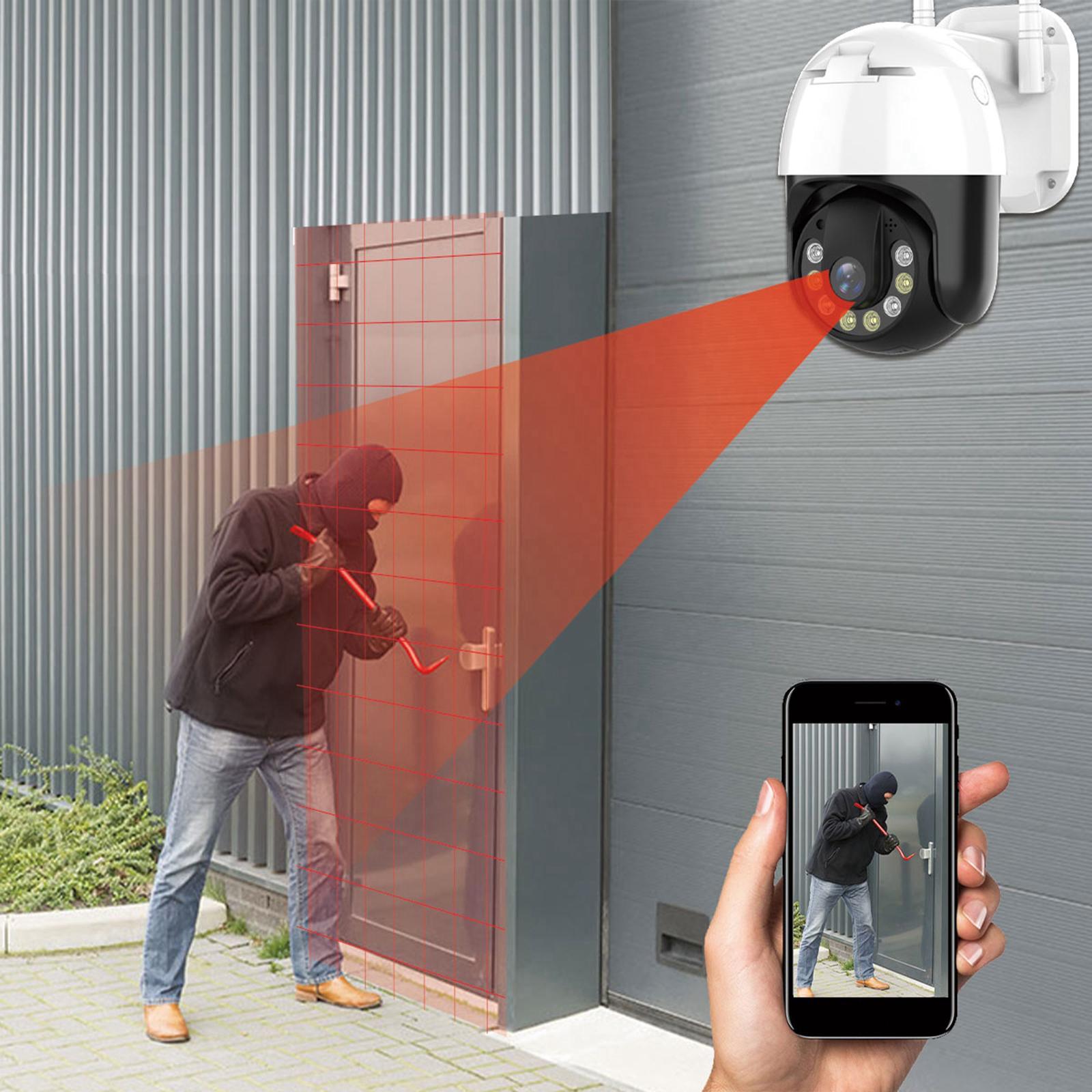 Pan/Tilt Speed 3MP PTZ Wireless IP Wifi Camera 1296P 4X US