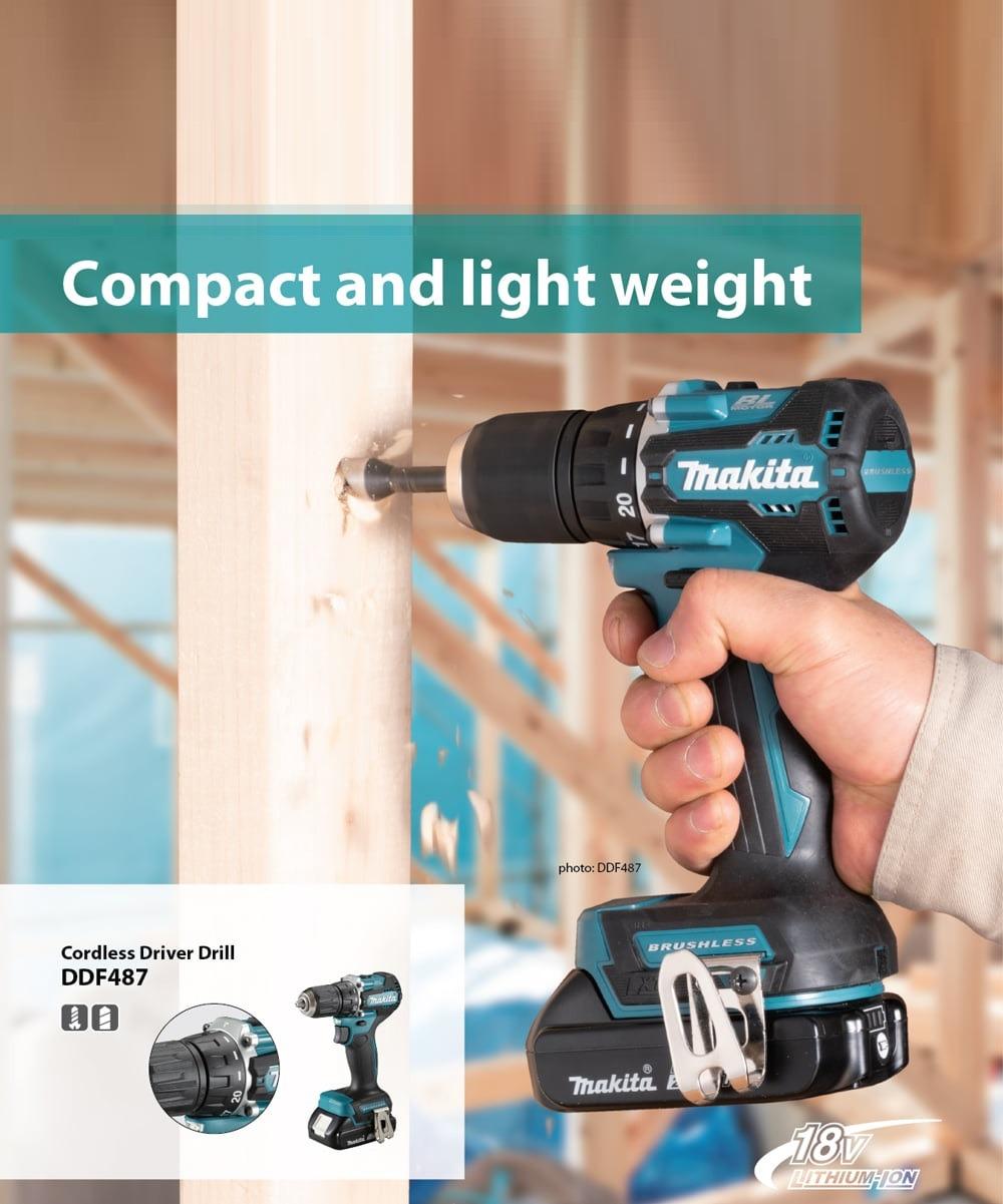 MÁY KHOAN VÀ VẶN VÍT DÙNG PIN MAKITA DDF487RFJ - HÀNG CHÍNH HÃNG