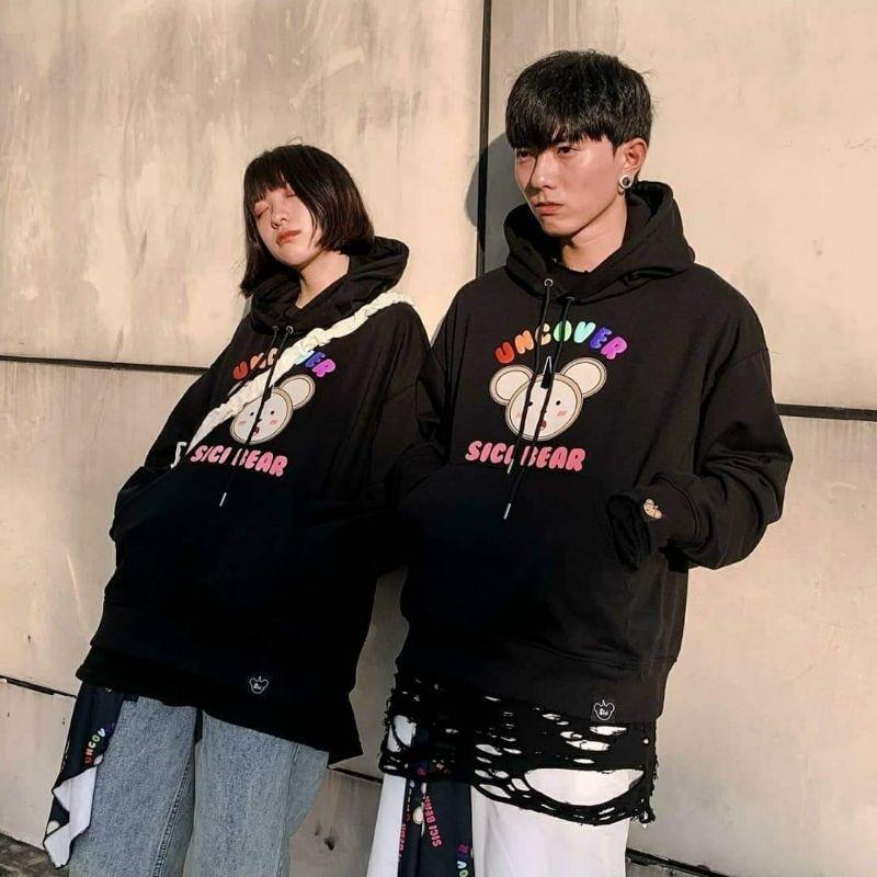 Áo Hoodie Form Rộng Unisex HICI BEAR MICKEY