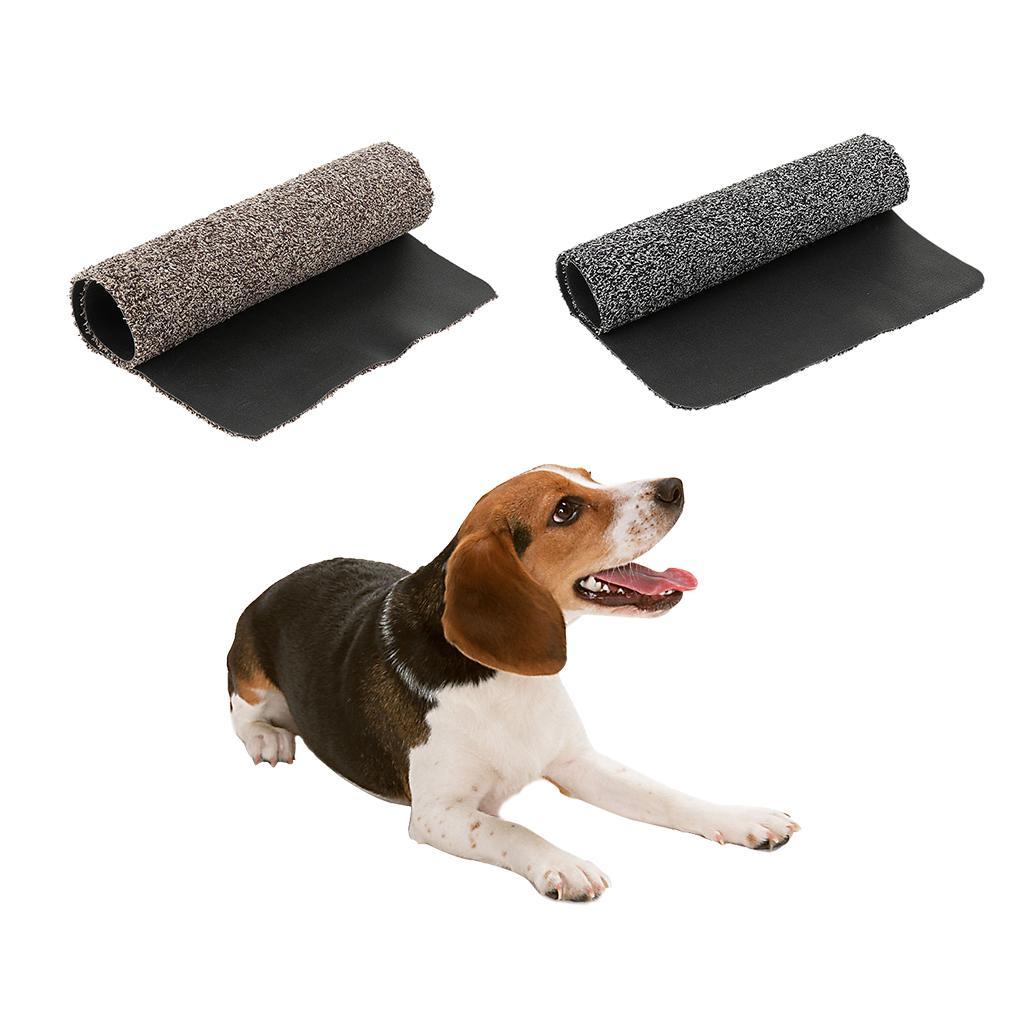Pet Dog Cat Blanket Clean Suction Carpet Superfine Fiber PVC Dark Grey