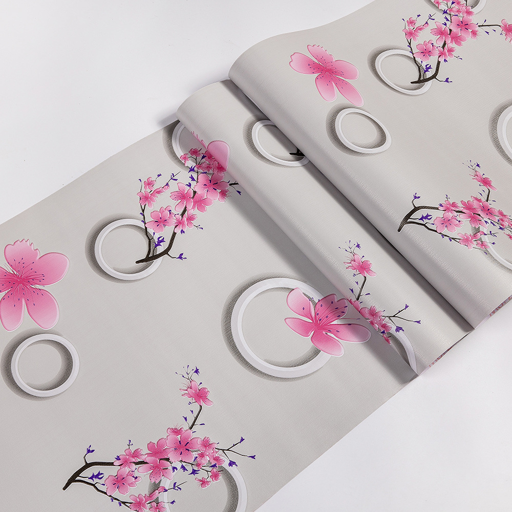 Combo 10 mét giấy dán tường, decal dán tường trang trí nhà cửa CÀNH ĐÀO HỒNG khổ 45cm