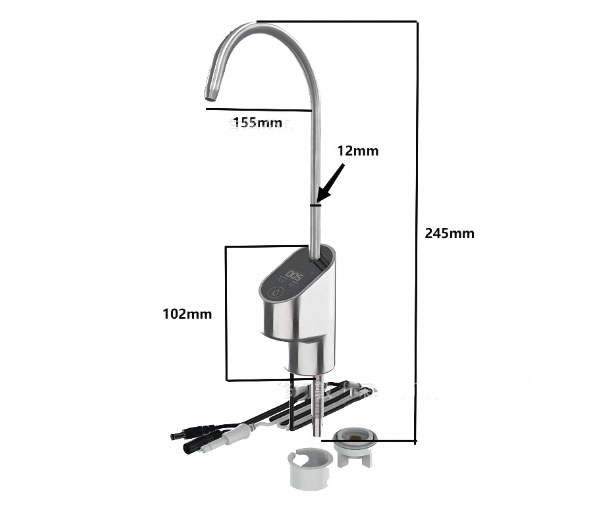 Vòi lấy nước lọc trực tiếp bằng điện tử TDS CORNETT PAC/RO