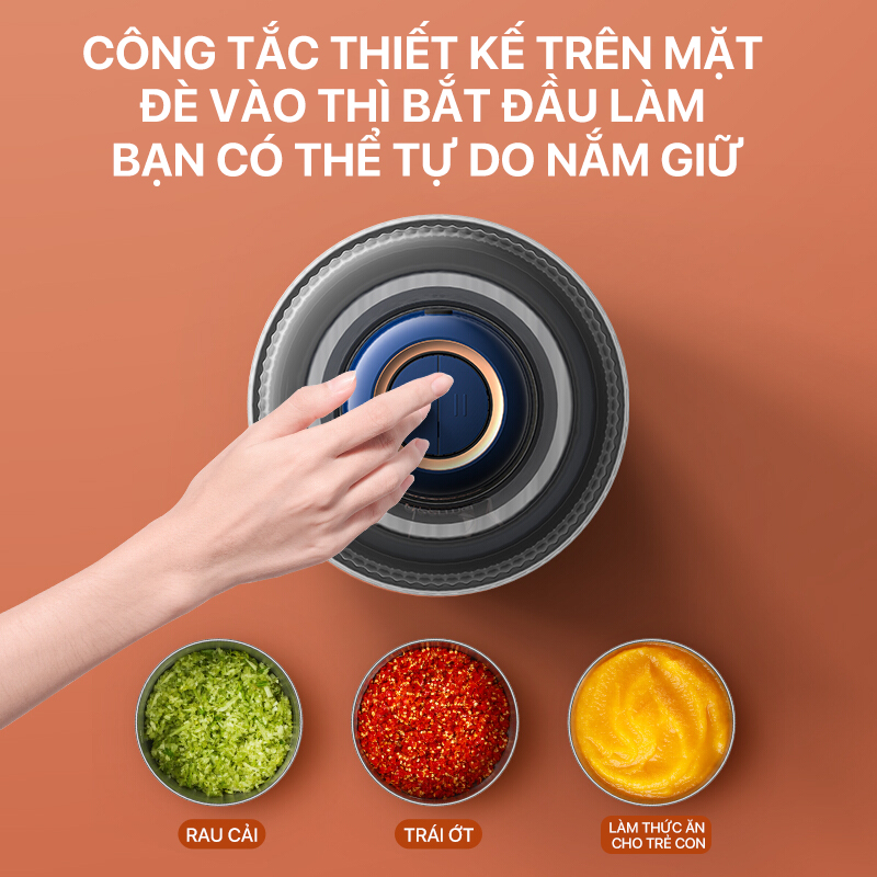 Máy xay thịt đa năng Deerma JR02 - Hàng Nhập Khẩu