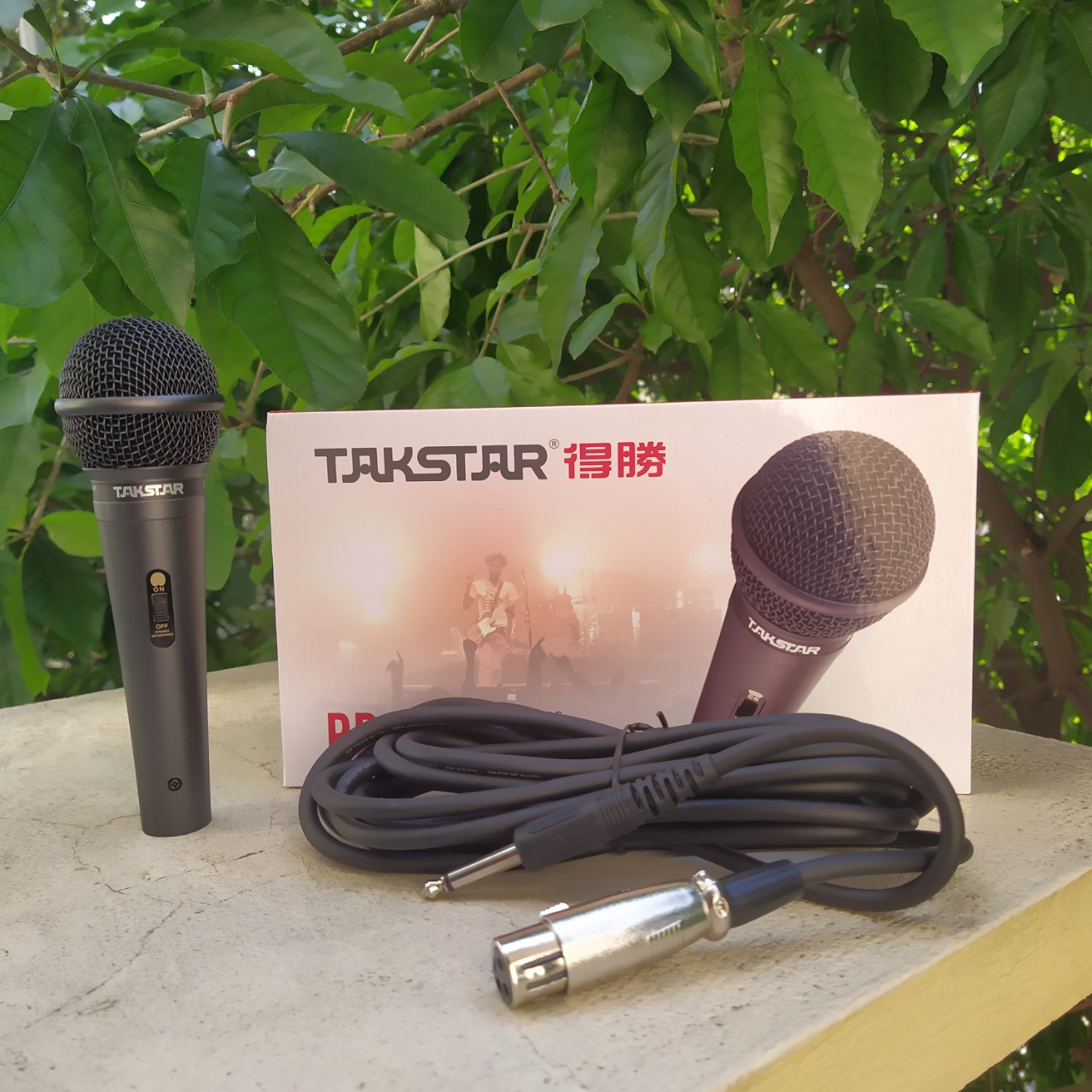 Micro karaoke TAKSTAR PRO-38, mic có dây dành cho gia đình pro38, hàng chính hãng