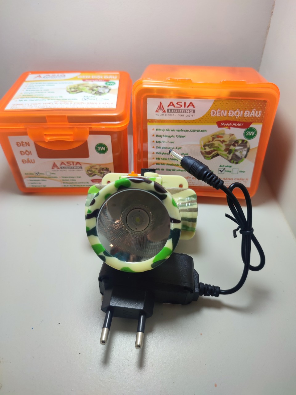 combo 05 cái Đèn pin đội đầu 3w ASIA - HLA01