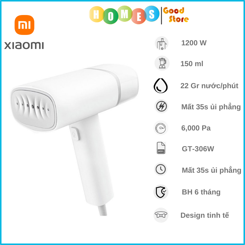 Bàn Ủi Hơi Nước Cầm Tay XIAOMI ZANJIA GT-306W Công Suất 1200W - Hàng Chính Hãng