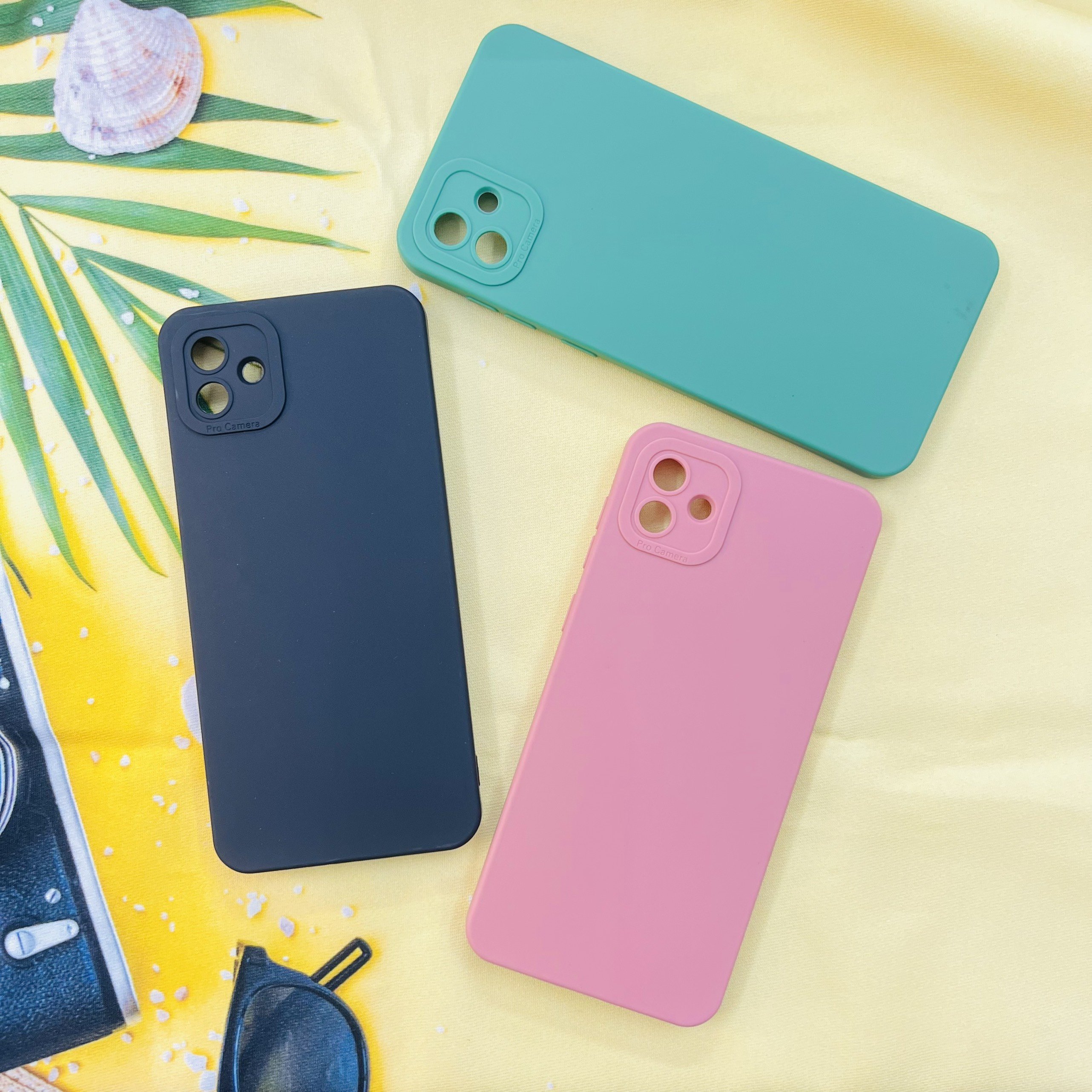 Ốp Lưng Màu 3D bảo vệ camera cho Samsung galaxy A04 không bám vân tay, không trơn trượt