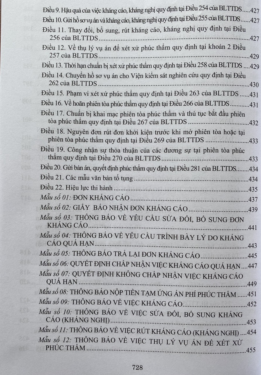 Hệ Thống Các Nghị Quyết Của Hội Đồng Thẩm Phán, Toà Án Nhân Dân Tối Cao Về Dân Sự Và Tố Tụng Dân Sự Từ Năm 1990 Đến 2023