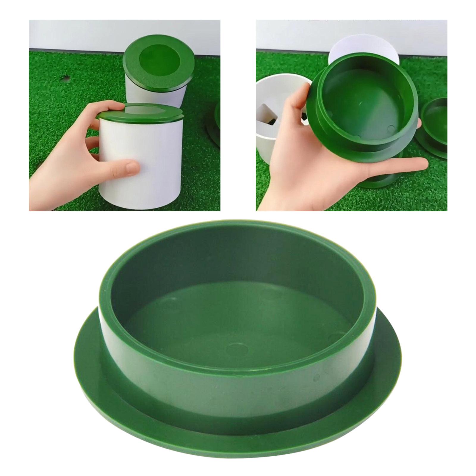 Durable Golf Cup Cover, Putting Hole Cup Protective  Lid Golf Practicing Training Aids for Outdoors Golf Course Green Accessories Golfer Gifts