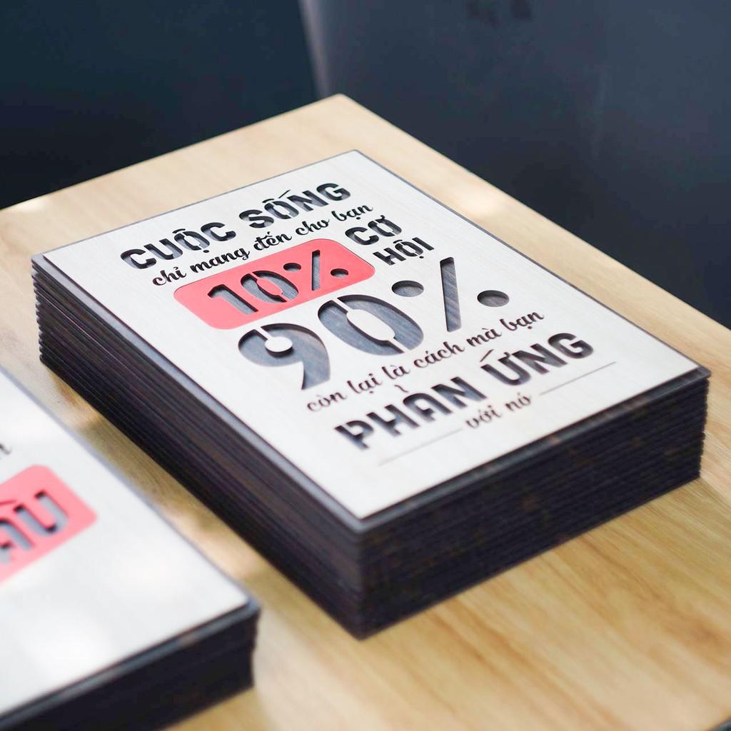 Tranh động lực BIG112: Cuộc sống chỉ mang đến cho bạn 10% cơ hội, 90% còn lại là cách bạn phản ứng với nó